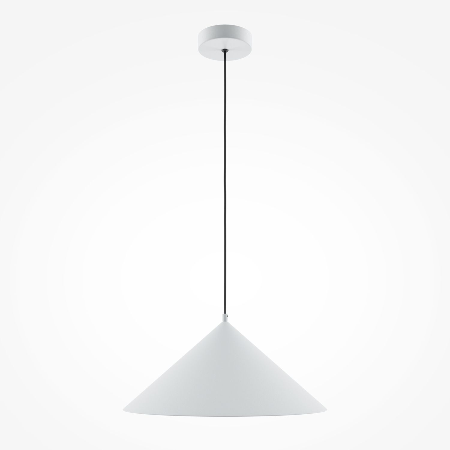 Hängelampe Metall rund Ø 35 cm H: max. 318 cm Weiß E27