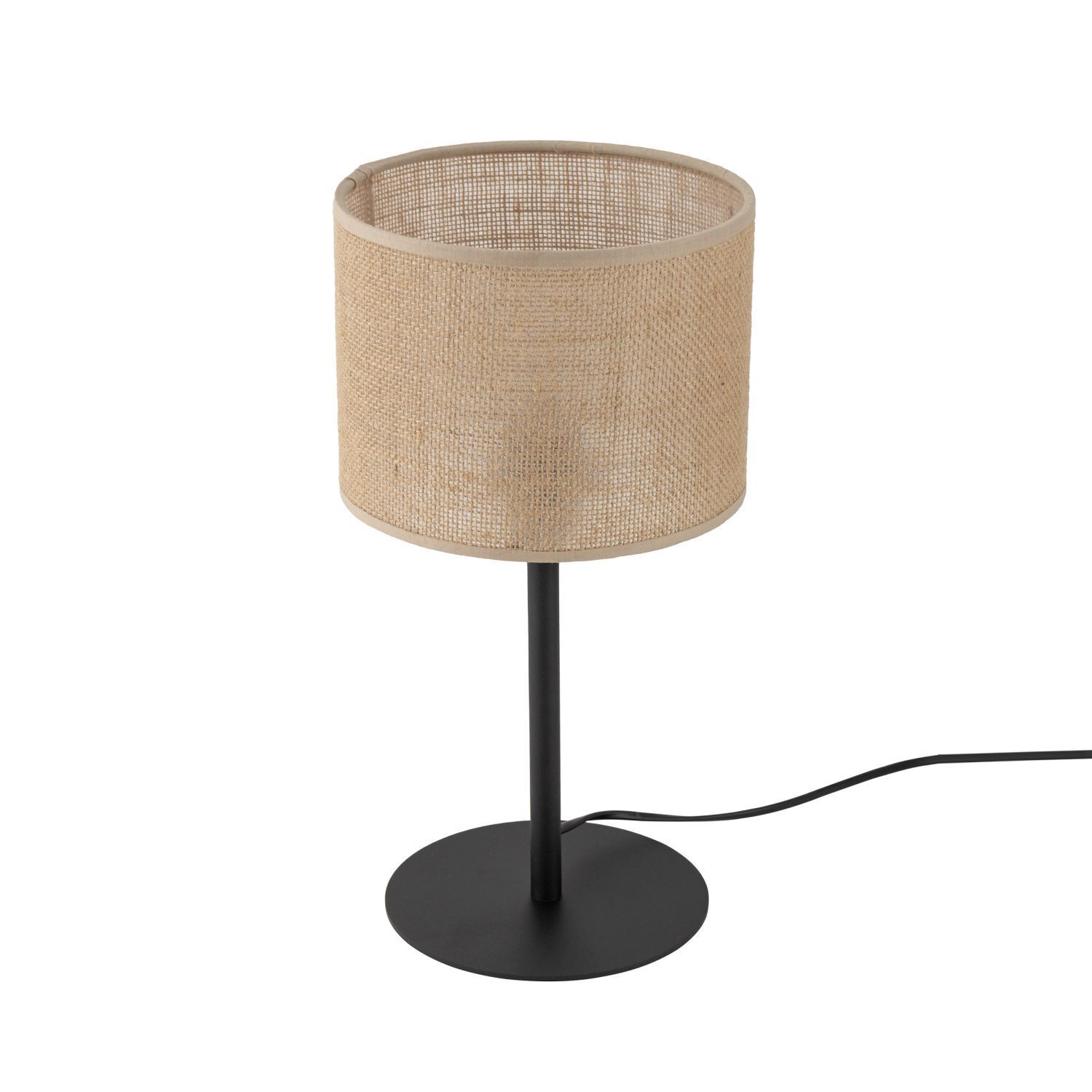 Tischlampe Boho 39 cm hoch Ø 22 cm Metall Jute E27