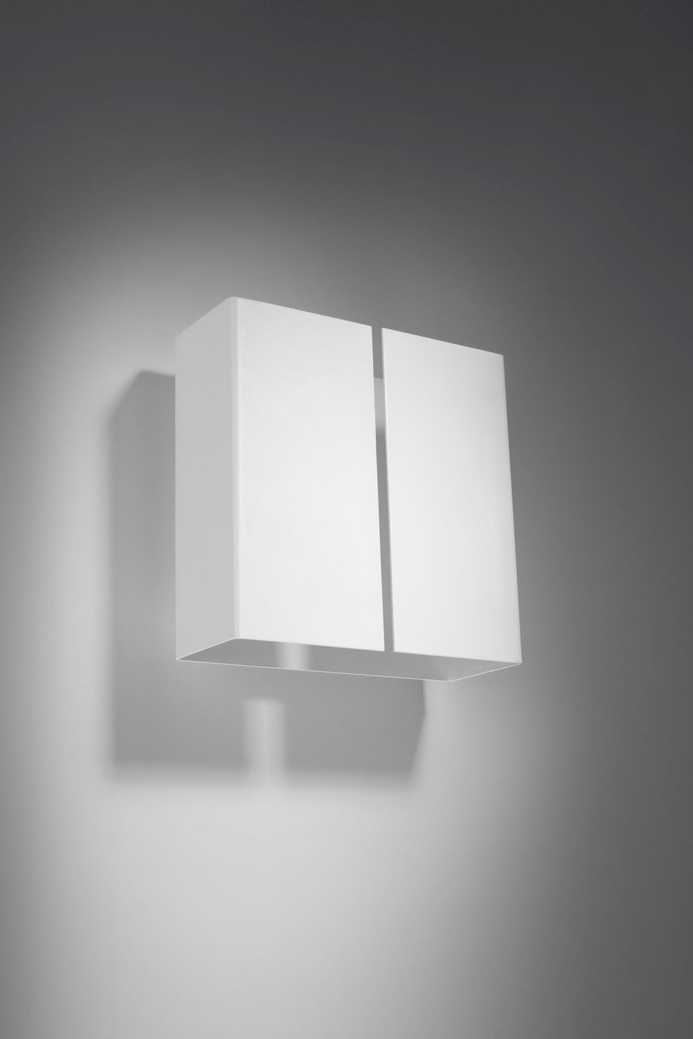Wandlampe Weiß Metall eckig Up Down 2x G9 dekorativ