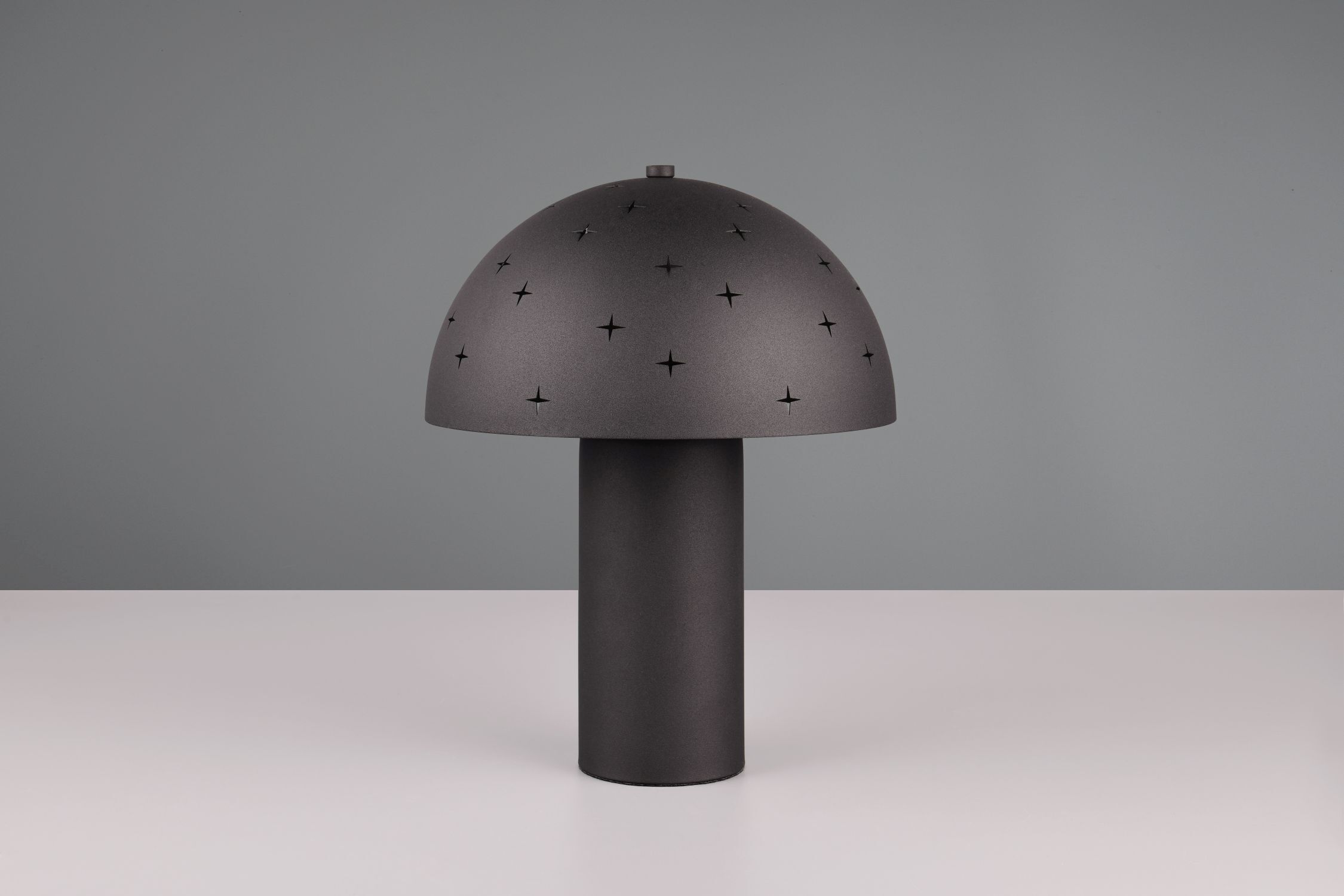 Stylische Tischlampe Schwarz Metall E14 32,5 cm Sterne