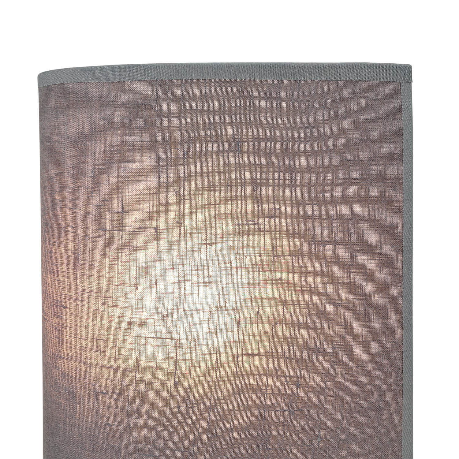 Wandleuchte Up Down Grau E27 indirekt Stoffschirm Lampe, Lampenschirm