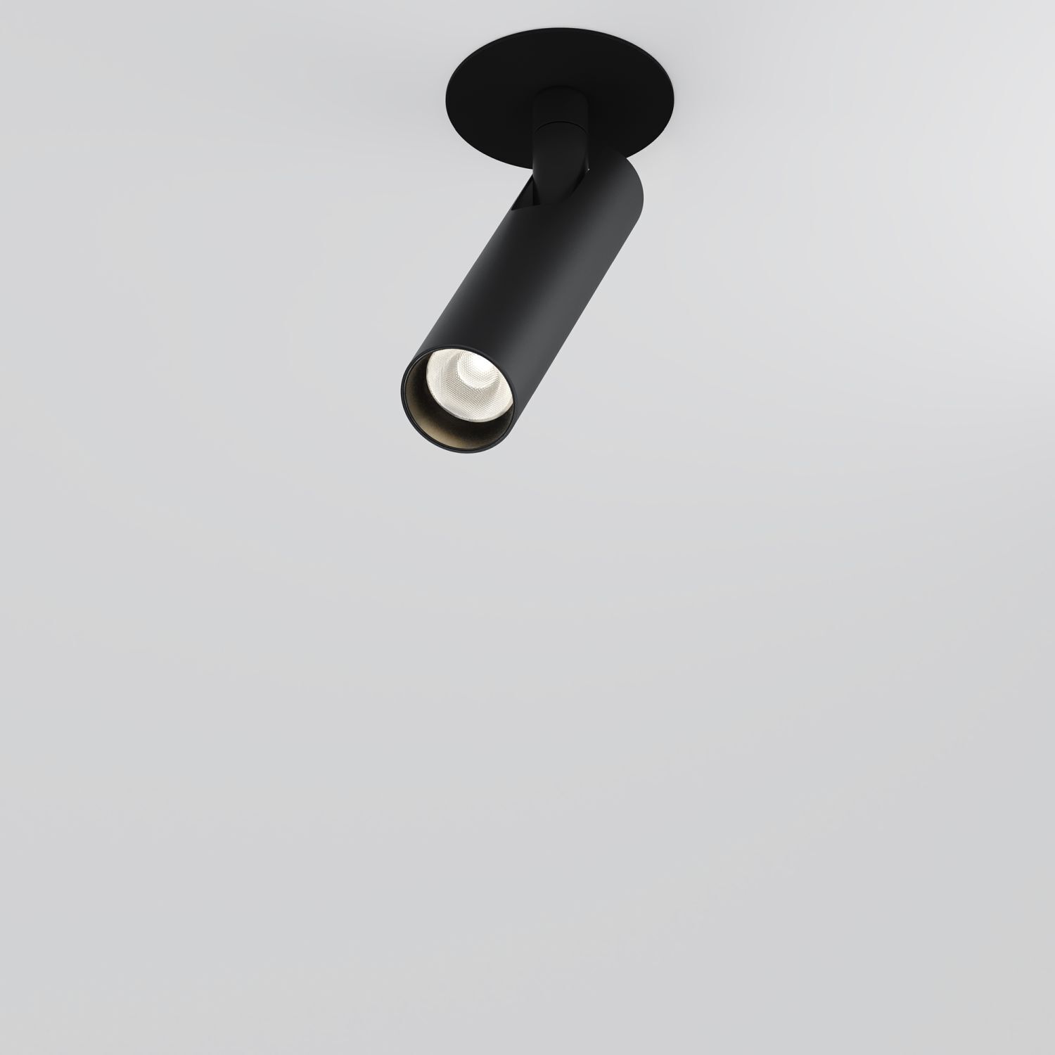 Spotlight, Track light, Ceiling light, Schwarz, Metall