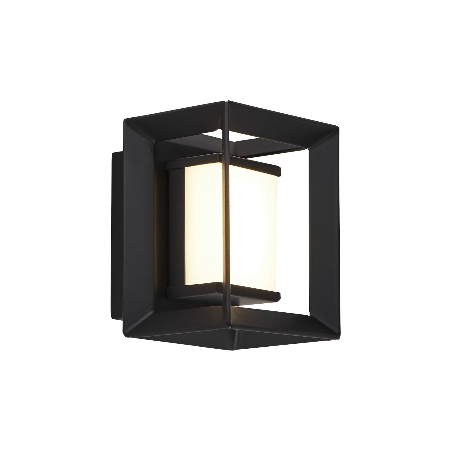 LED Wandleuchte Badezimmer IP44 Schwarz Weiß 3000 K H: 10 cm