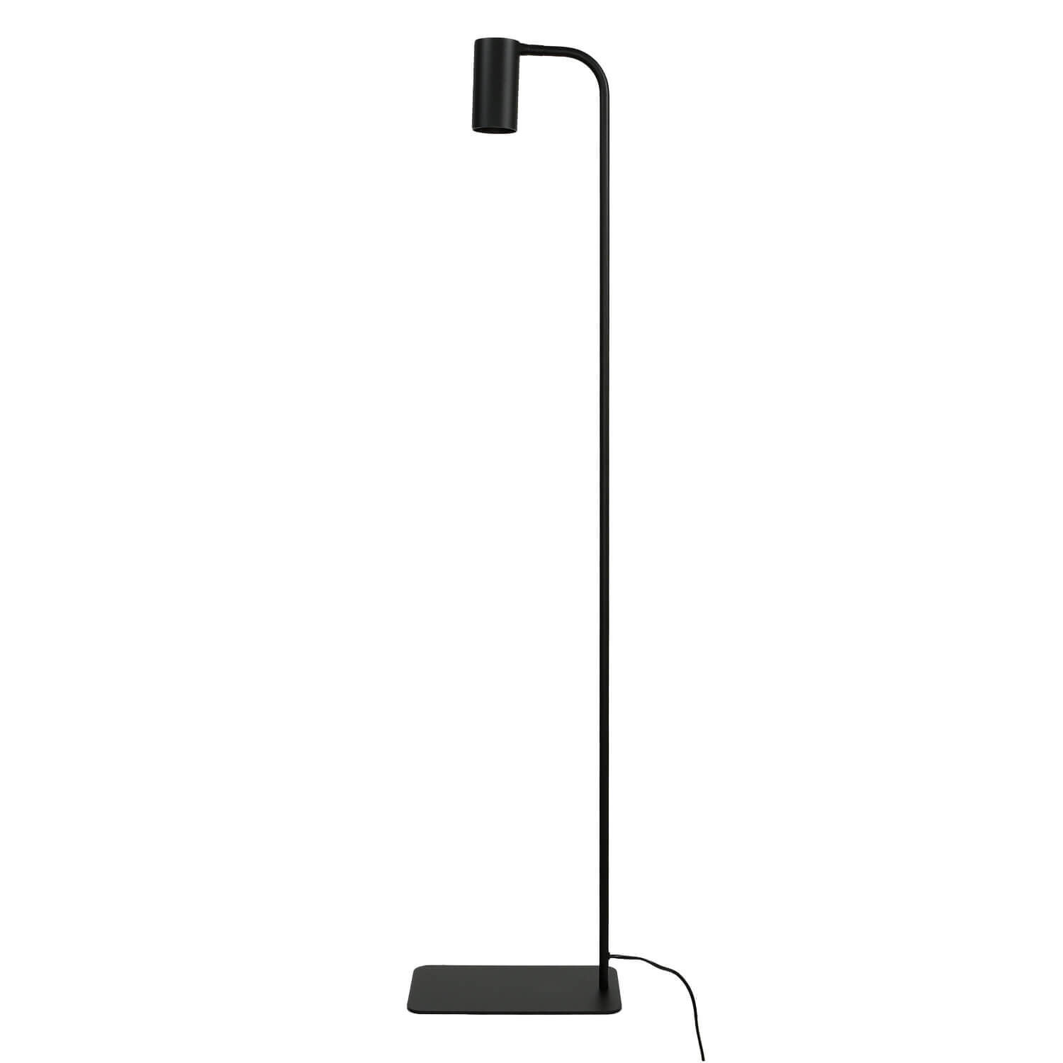 Verstellbare Stehlampe Wohnzimmer Schwarz Metall 124cm