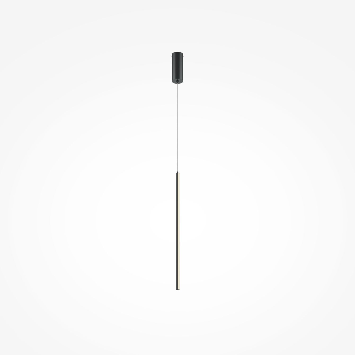 LED Pendelleuchte Aluminium rund D: 1,7 cm Schwarz LINA