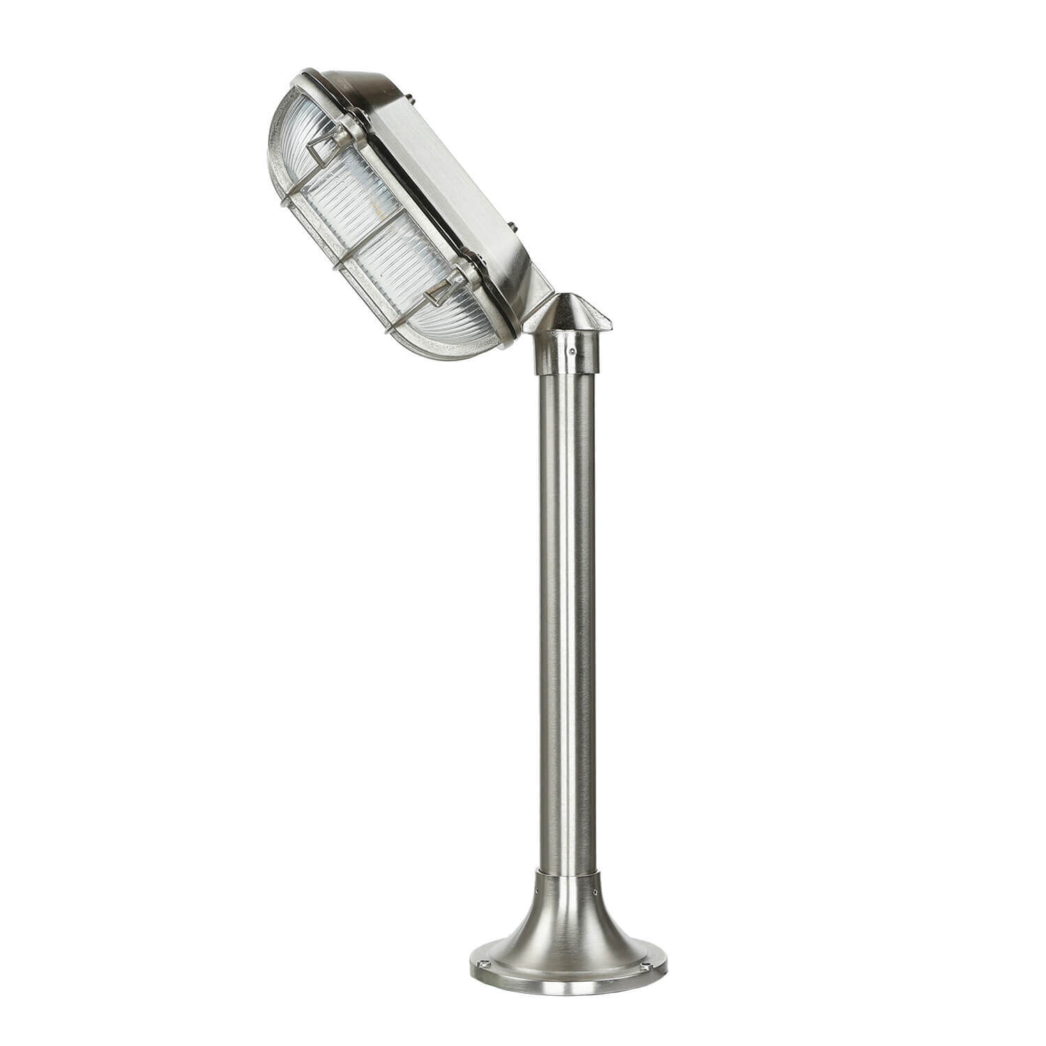 Gartenleuchte Messing H:62cm in Nickel Weg Terrasse