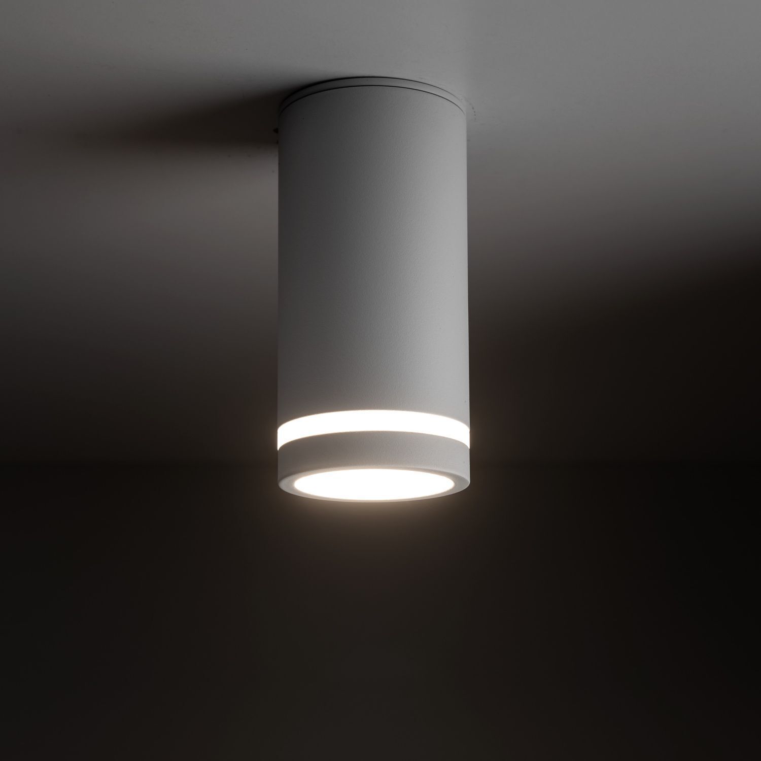 Spot Lampe Decke Metall GU10 Ø 5,5 cm H: 11 cm Aufputz Weiß