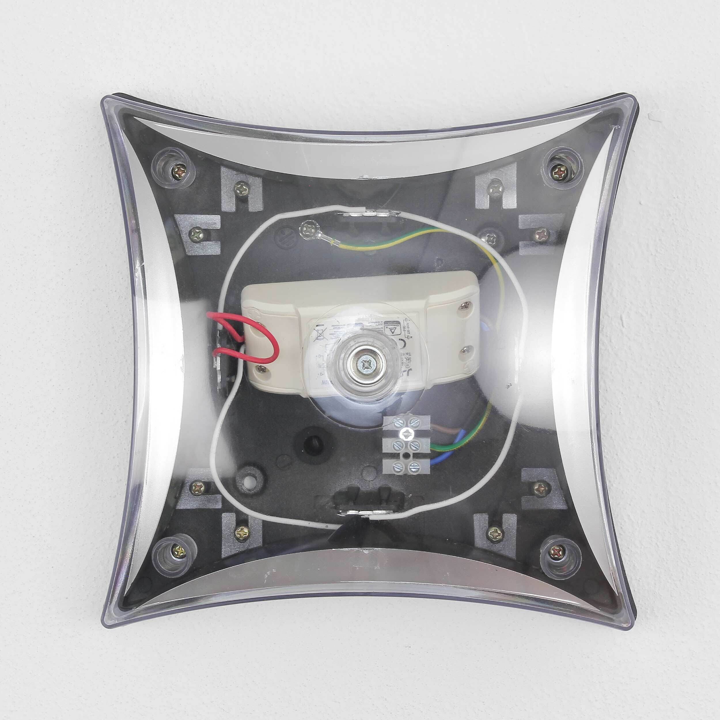 LED Wandlampe außen Schwarz Modern B: 20 cm