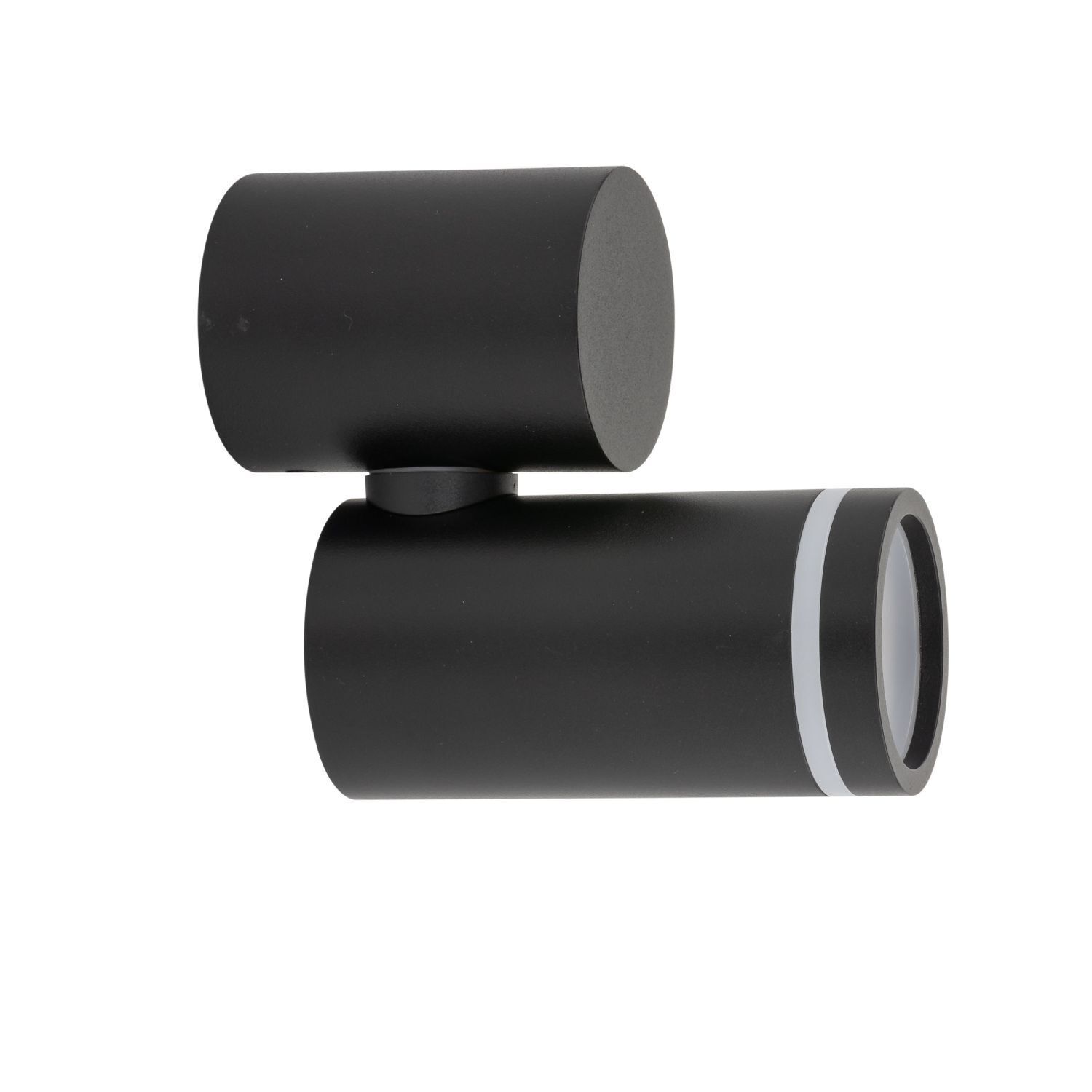 Wandspot Schwarz H: max. 13,5 cm GU10 Metall CARSON Elektronik, Zylinder, Band