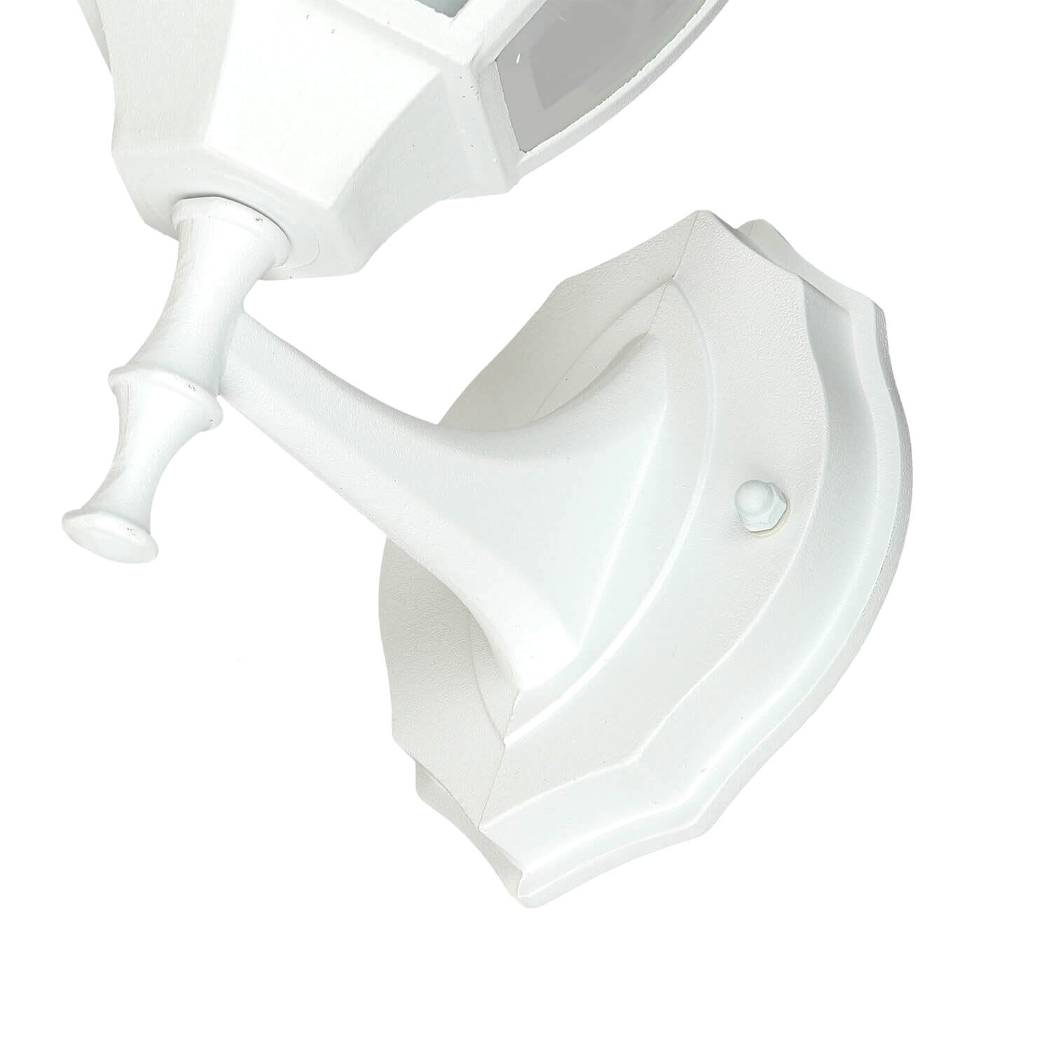 Weiße Außenwandlampe rustikale Laterne LYON H:35,5cm Weiße Außenwandlampe rustikale Laterne LYON H:35,5cm