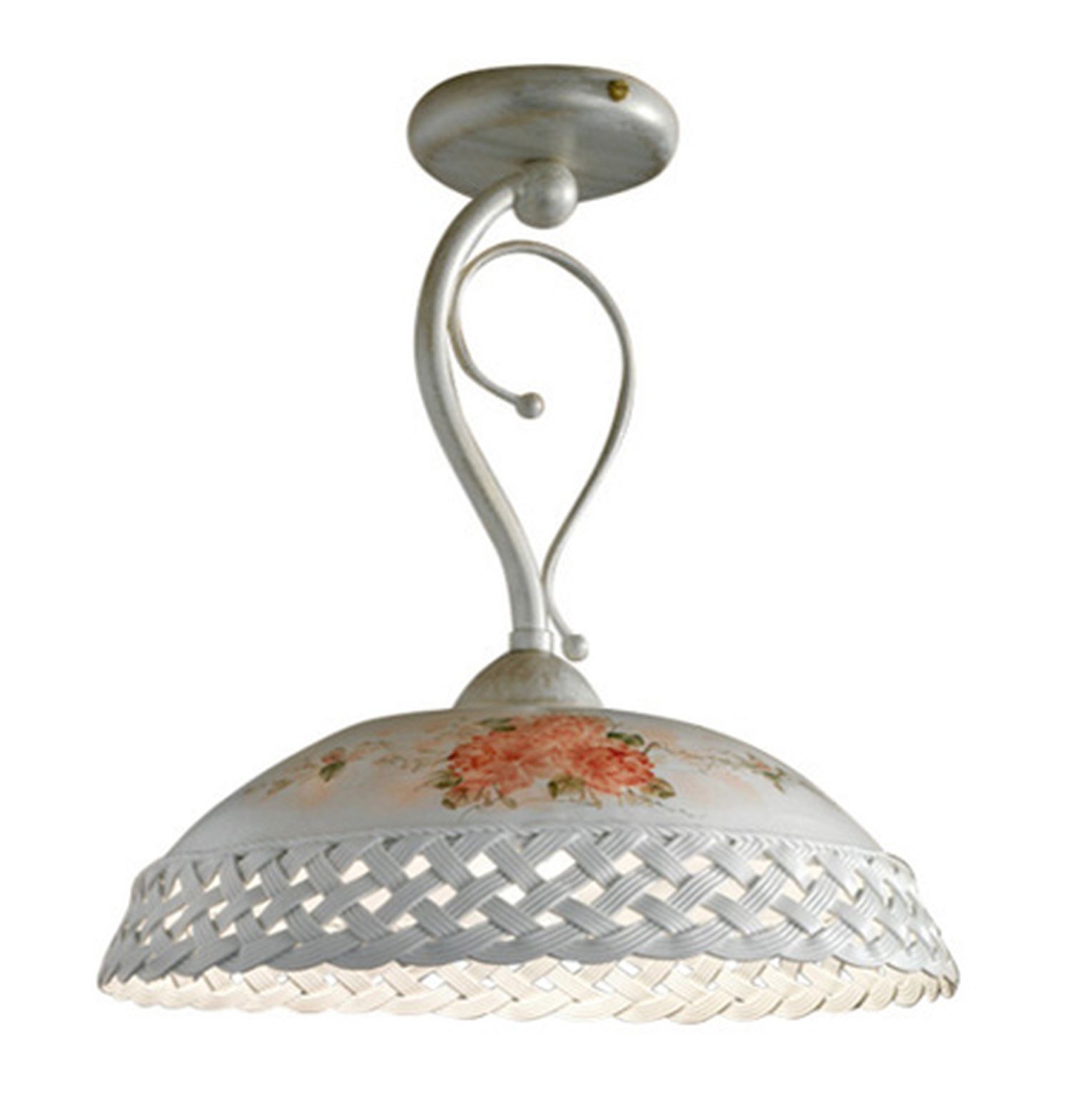Deckenlampe Keramik E27 Ø 32 cm rund Landhaus ROSITO