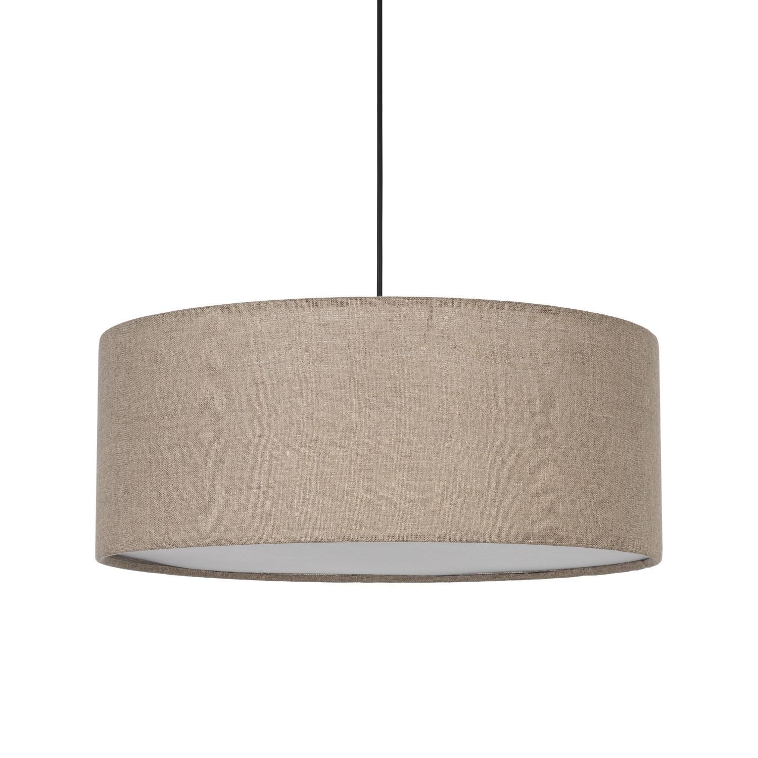 Hängeleuchte rund Ø 50 cm H: max. 110 cm Jute 3x E27 Modern Lampe