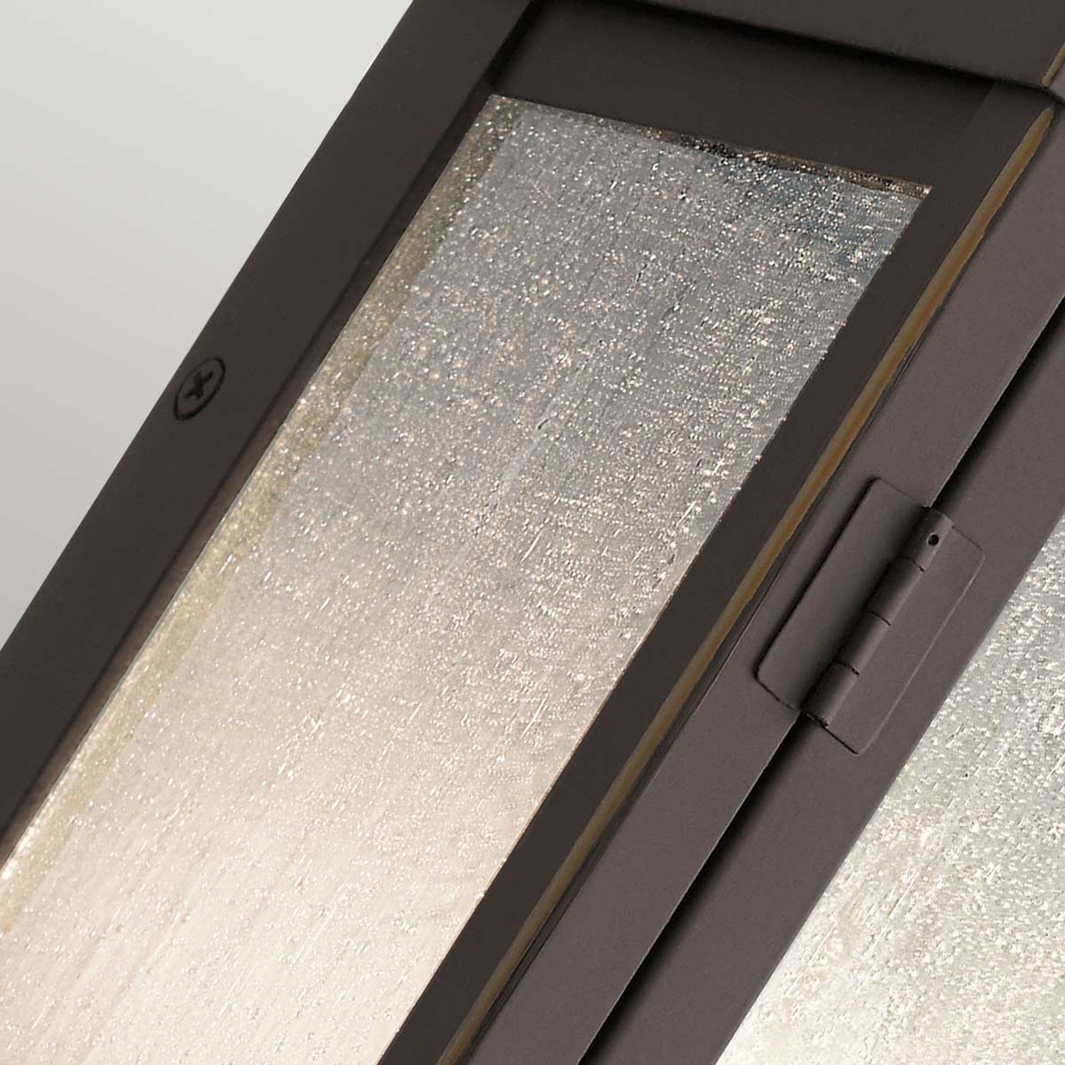 Wandleuchte außen Aluminium Glas H: 37,2 cm IP44 in Bronze