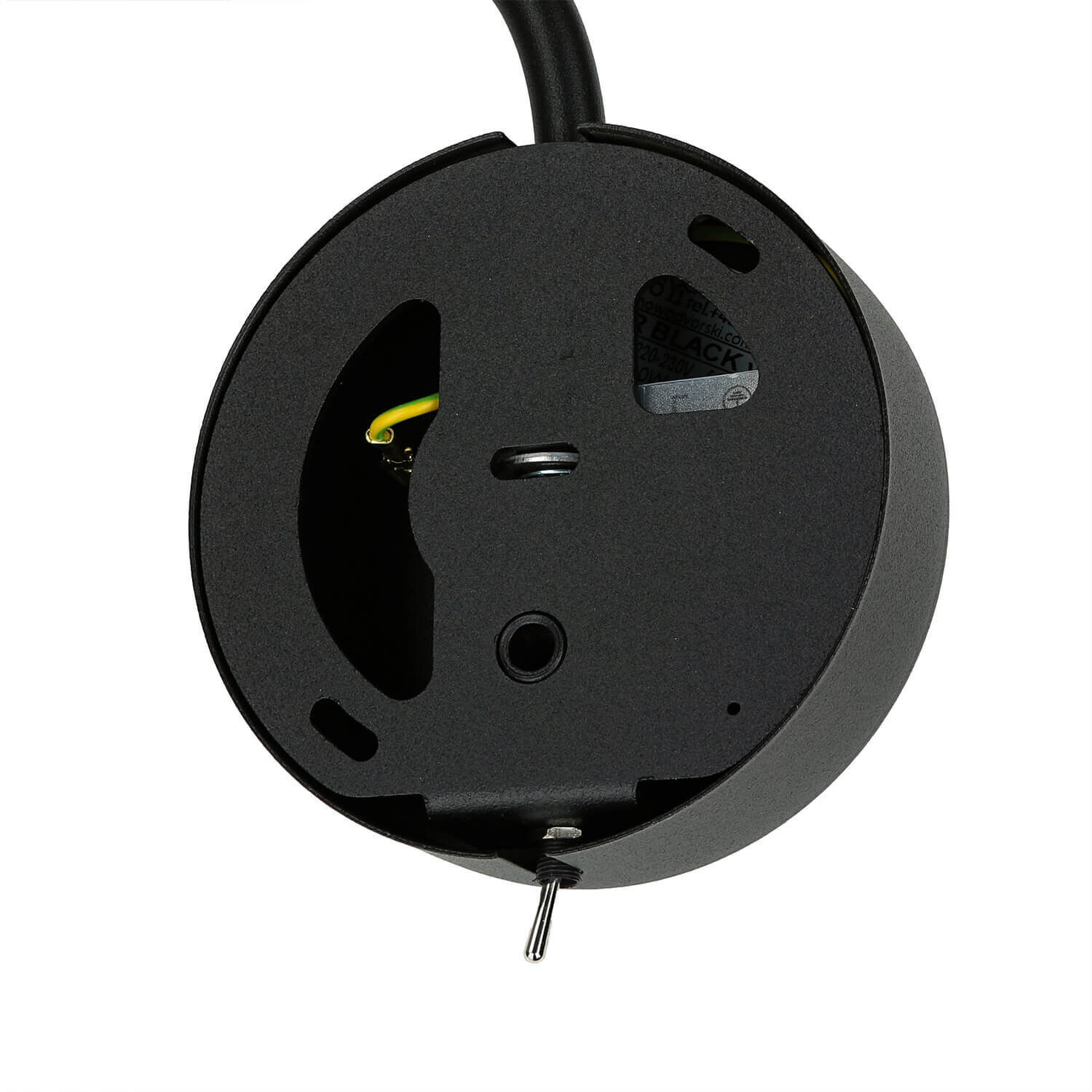 Wandlampe mit Schalter Schwarz Gold VIPER flexibel Adapter, Elektronik