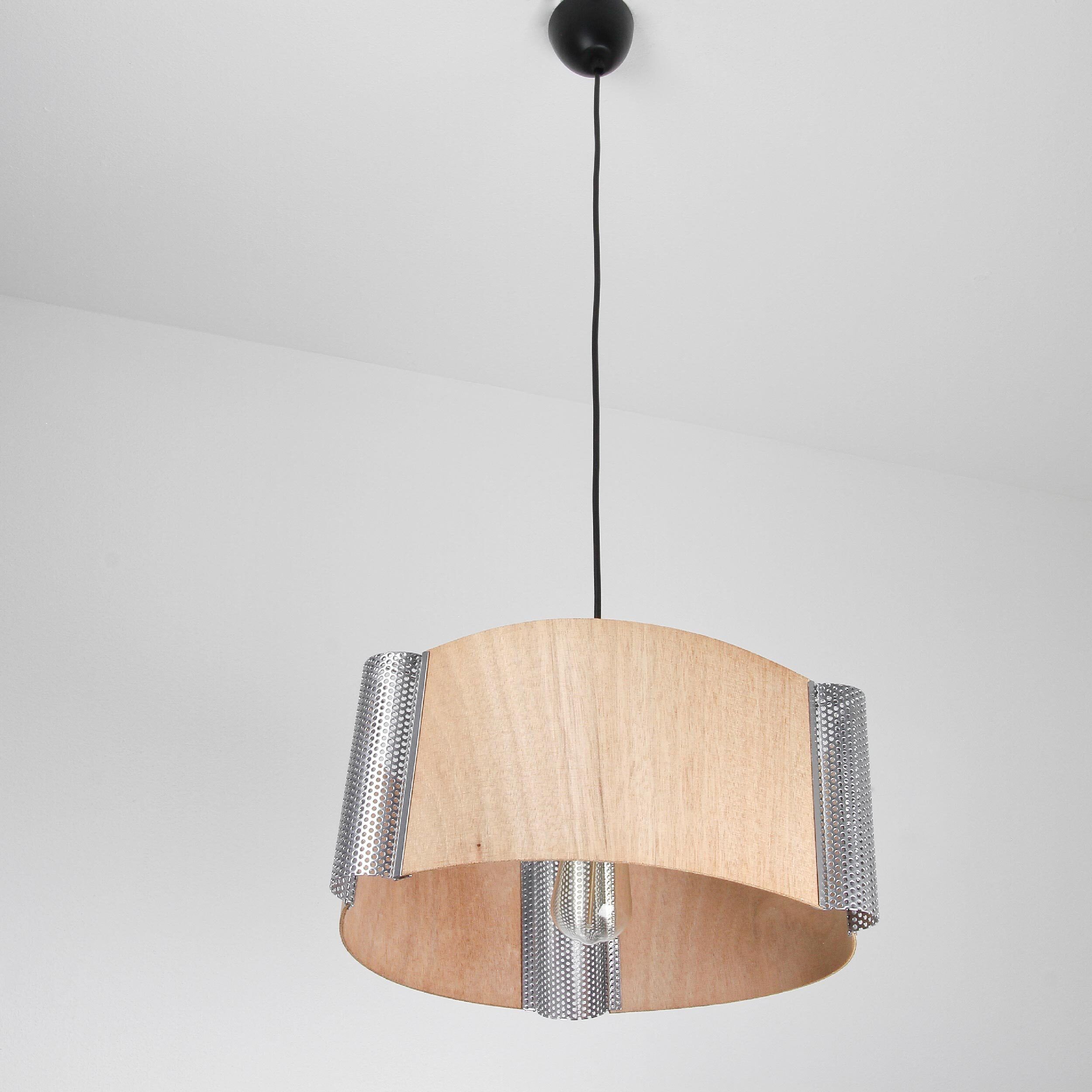 Hängelampe Modern Holz Metall