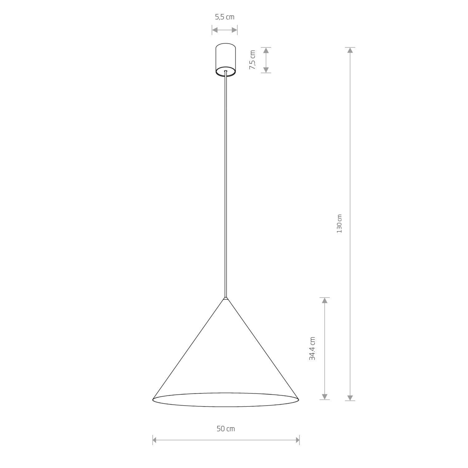 Pendelleuchte Grün GU10 Ø 50 cm Metall Retro verstellbar