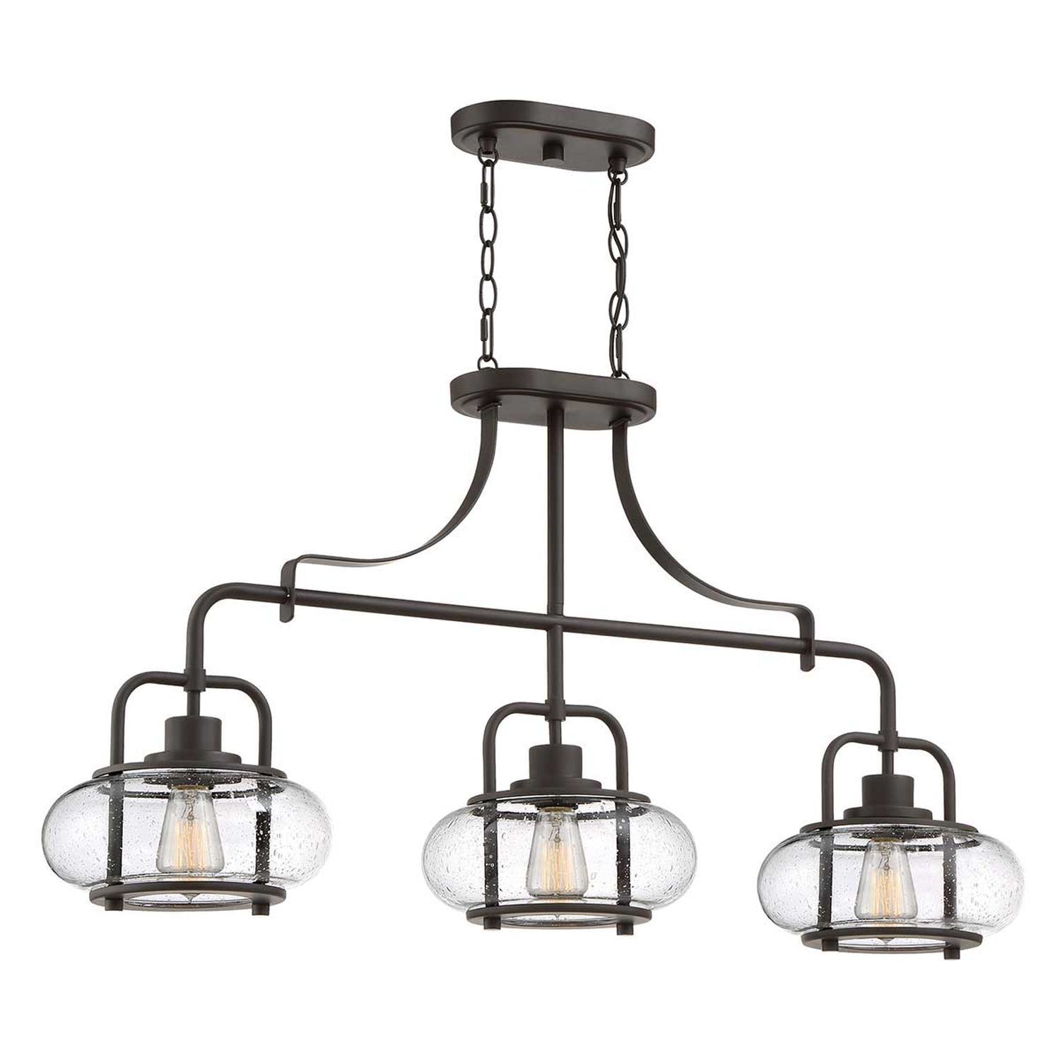 Hängeleuchte Vintage B: 96,5 cm höhenverstellbar in Bronze Leuchter, Lampe, Leuchte