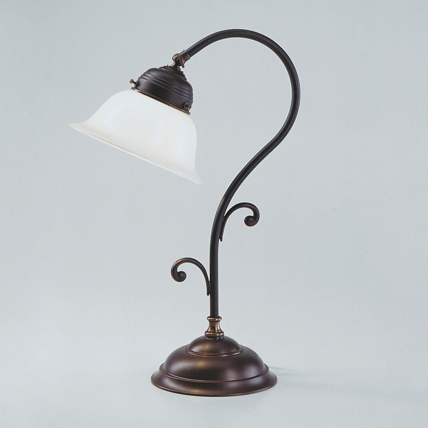 Jugendstil Tischleuchte echt Antik Messing Q5