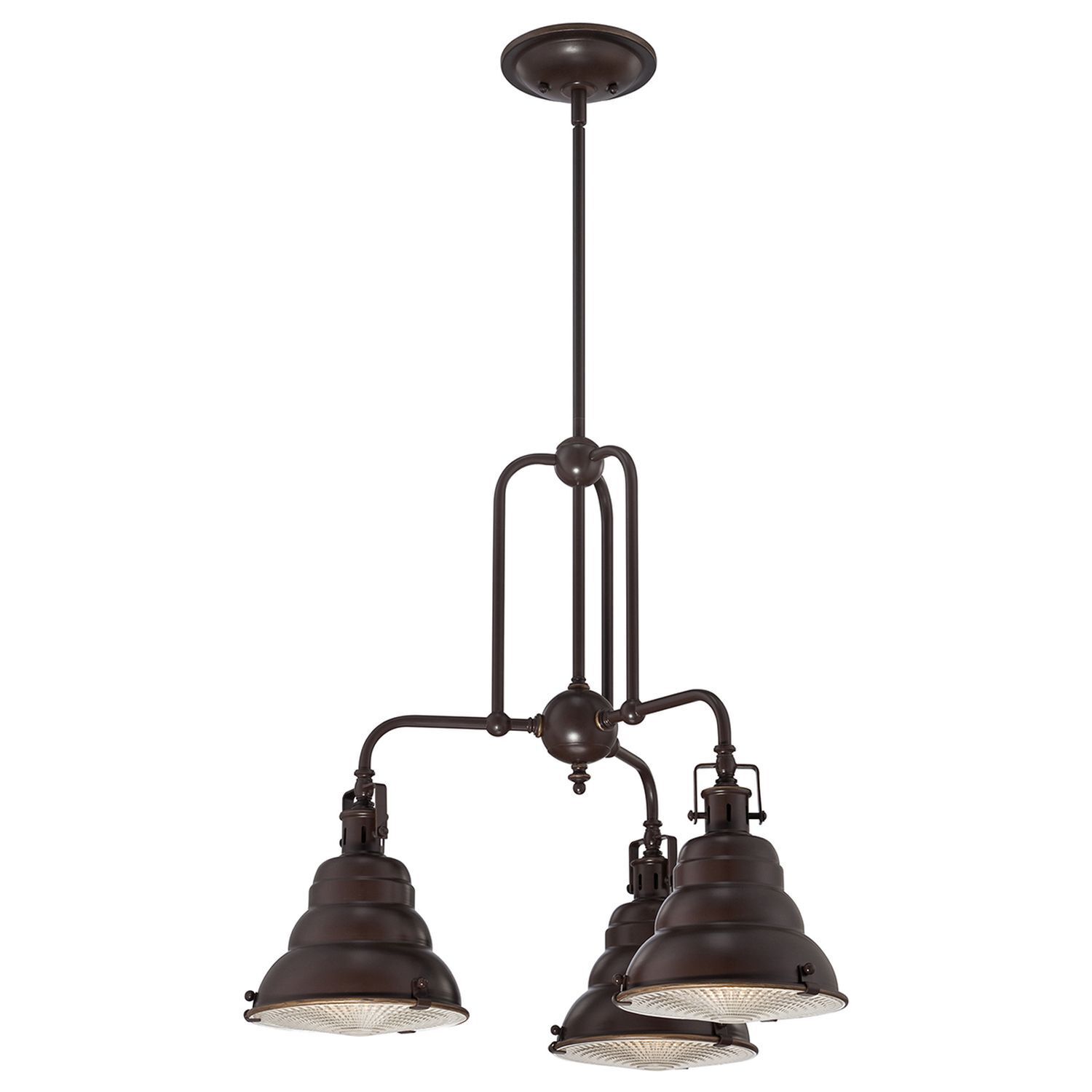 Deckenleuchte Industrie Design in Bronze antik Metall