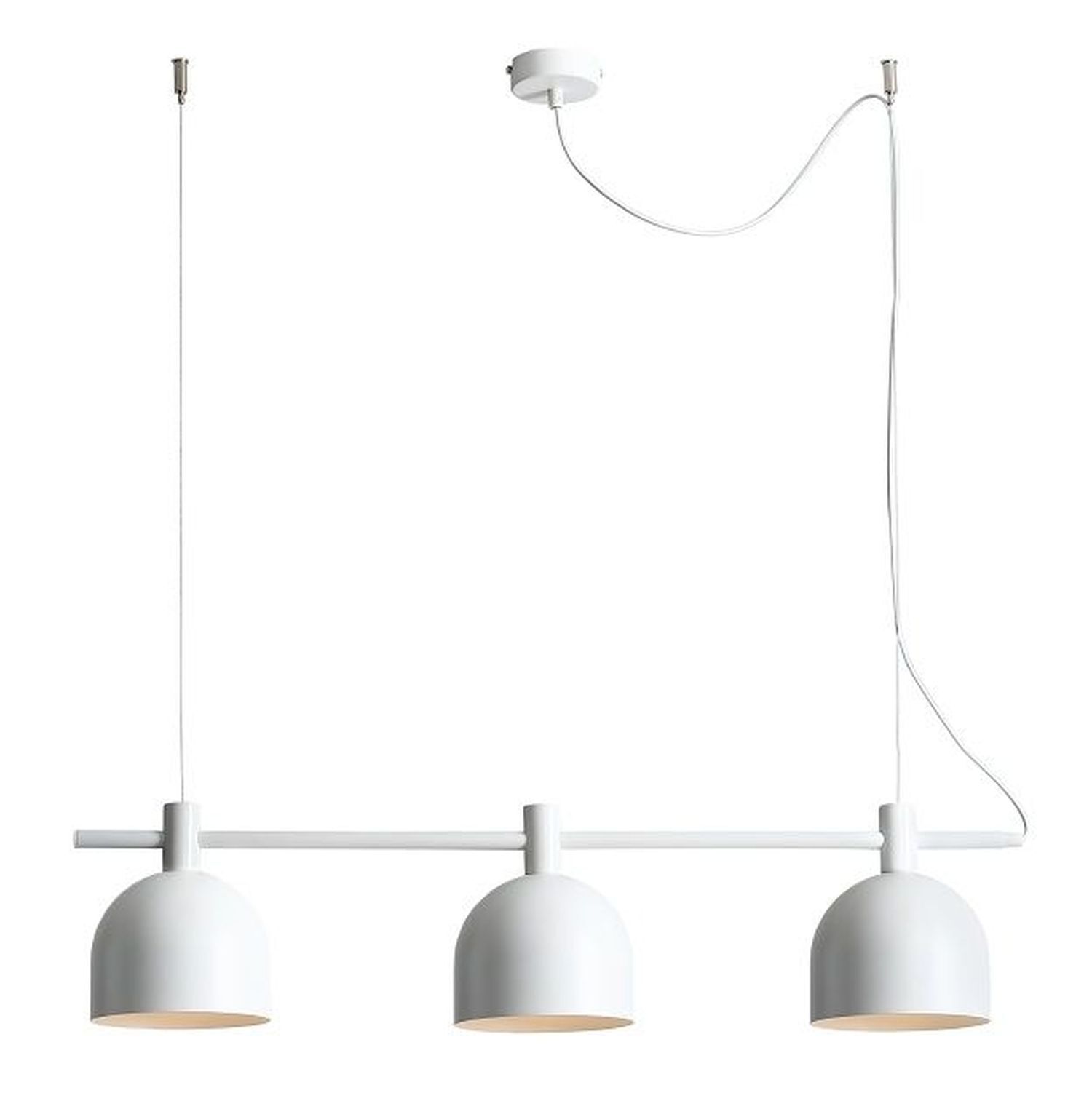 Pendelleuchte Weiß Metall E27 Metall 83 cm 3-flammig