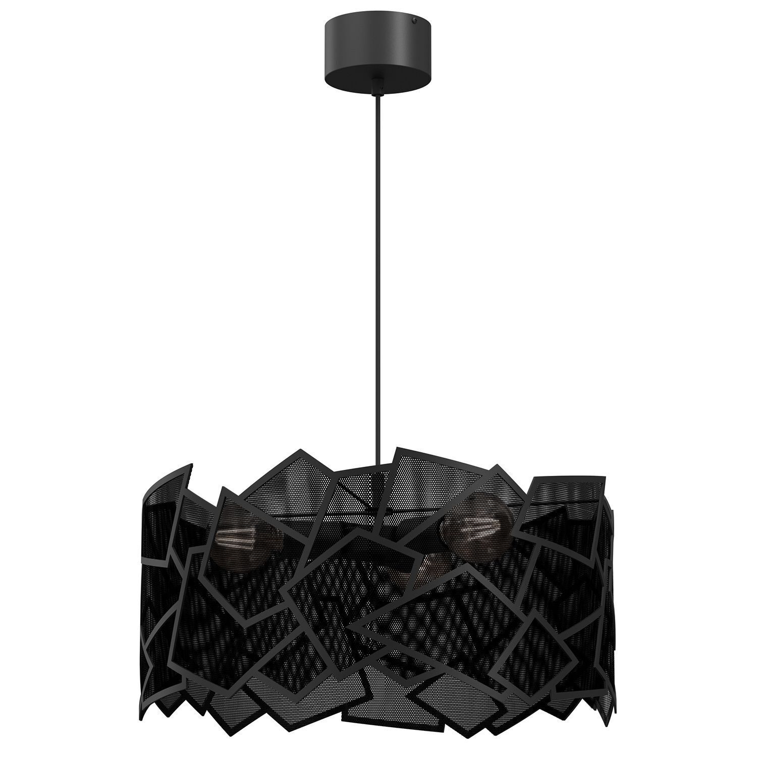 Moderne Pendelleuchte Metall B:49,5 cm E27 dekorativ Leuchter, Lampe