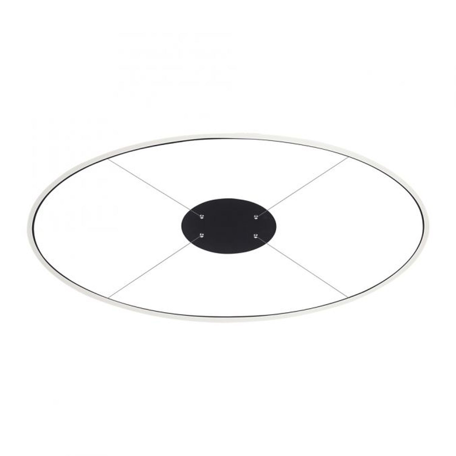 LED Pendelleuchte Anthrazit oval 3000 K 118 cm dimmbar