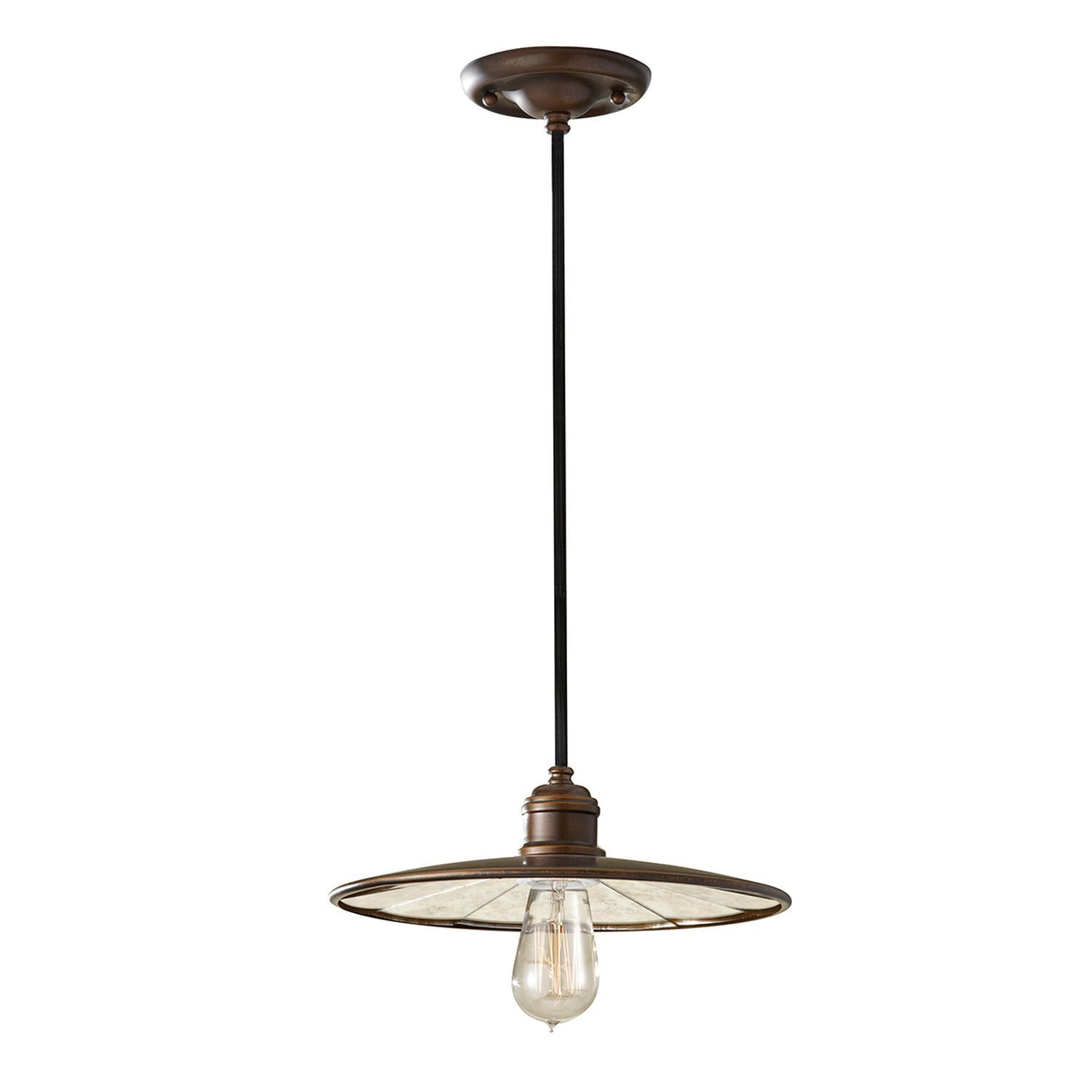 Pendelleuchte LANA Bronze Spiegel Ø30cm Lampe