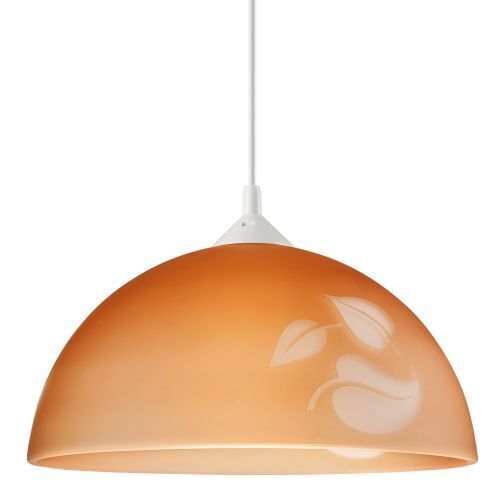 Esszimmer Pendelleuchte Retro Glas Braun rund