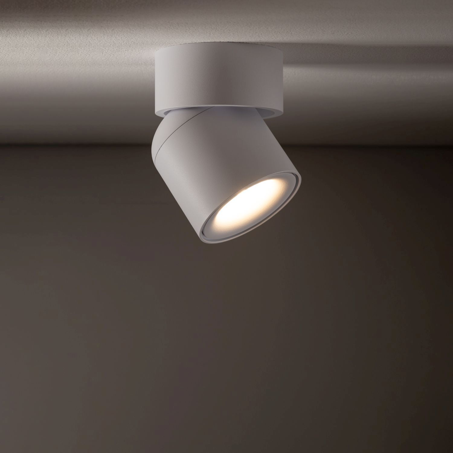 Flexibler Deckenstrahler Weiß GU10 B:9,4 cm klein