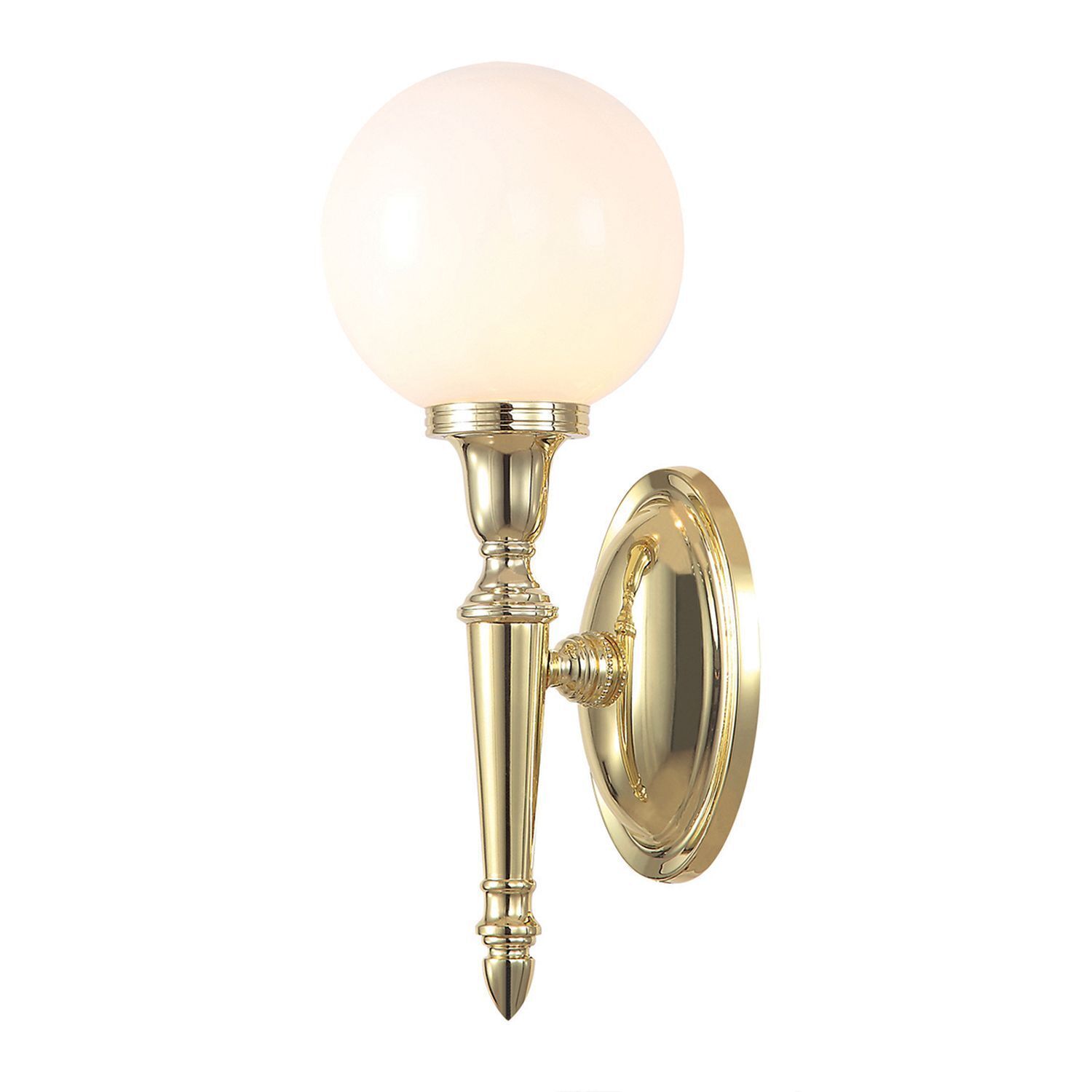 Badlampe aus Messing Glas mit LED IP44 Jugendstil Leuchte, Lampe