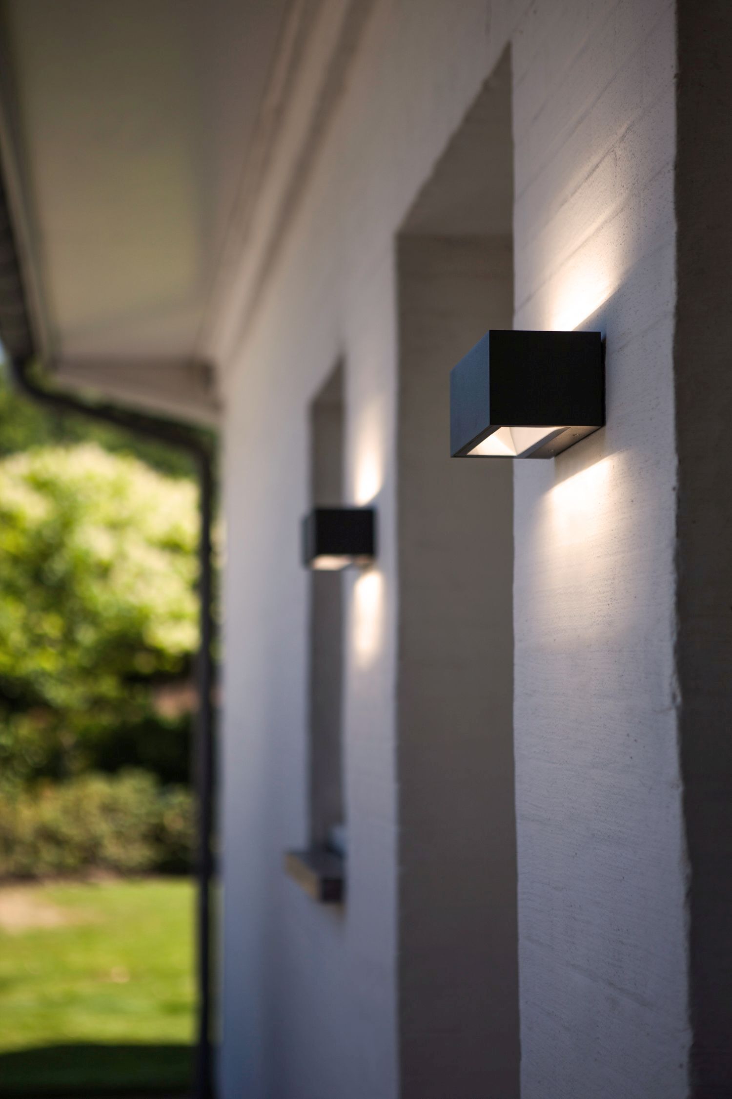 LED Wandlampe Up Down Aluminium Anthrazit B:14 cm IP54