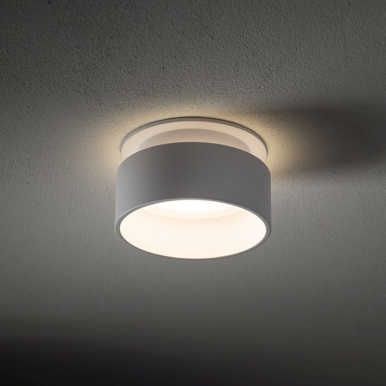 Einbauleuchte Weiß Aluminium GU10 Ø8 cm rund Aufputz