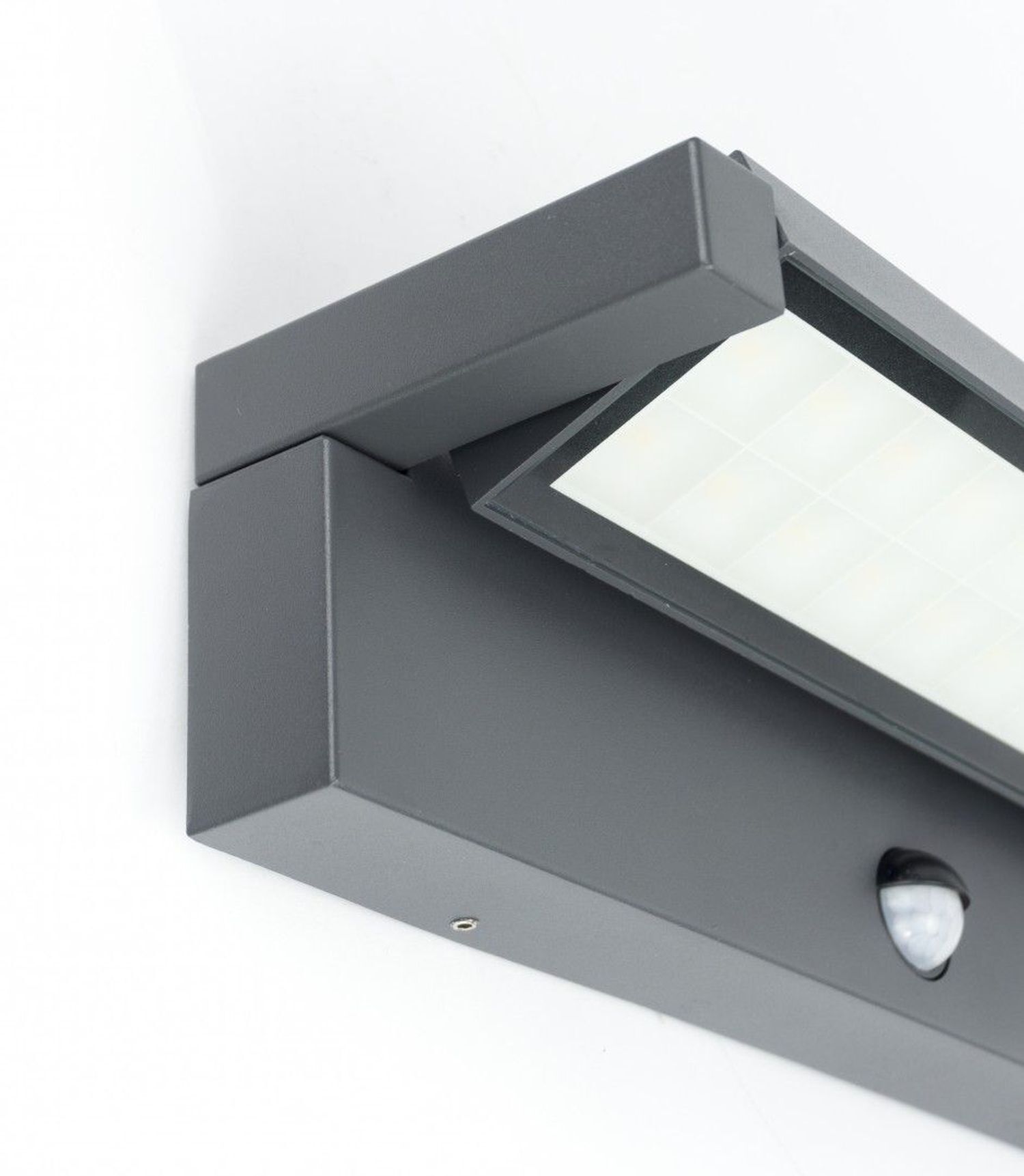 LED Außenwandleuchte mit Bewegungssensor Aluminium Glas Deckenleuchte, Beleuchtung, Postfach