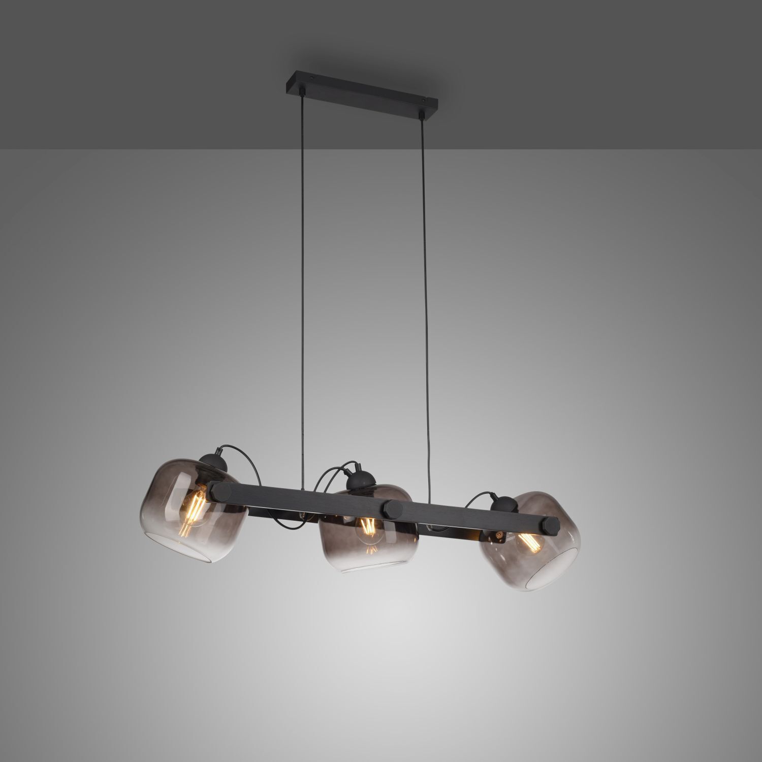Blendarme Hängelampe Glas Metall E27 90 cm schwenkbar Leuchter, Lampe, Leuchte, Deckenleuchte