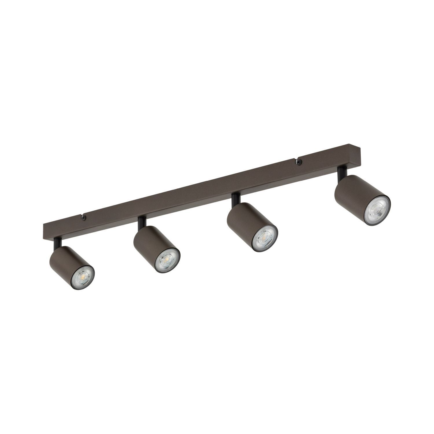 Deckenlampe 4-flammig 83cm lang Metall verstellbar Braun GU10