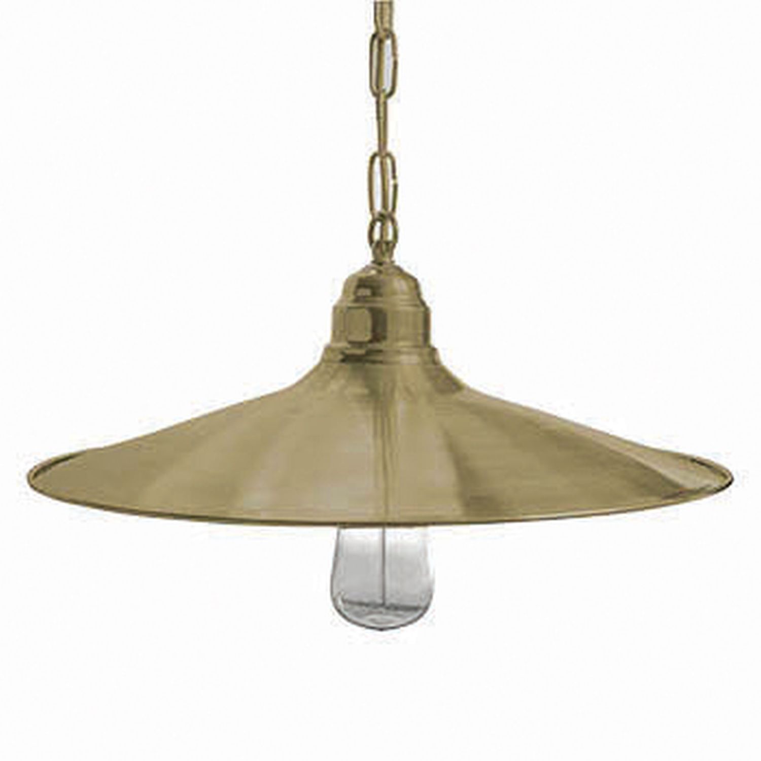 Hängelampe außen Messing massiv Glas D: 41 cm IP23 E27
