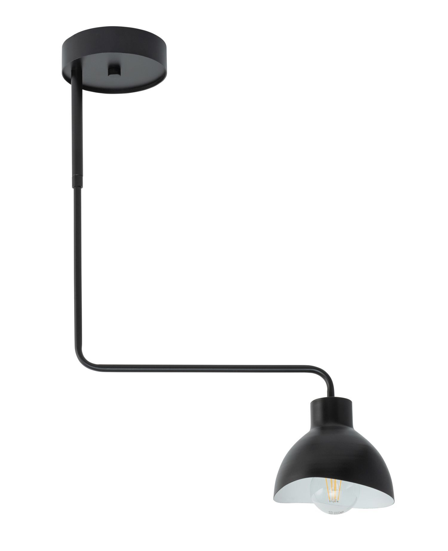 Metall Deckenleuchte Schwarz Weiß Modern E27 auffällig
