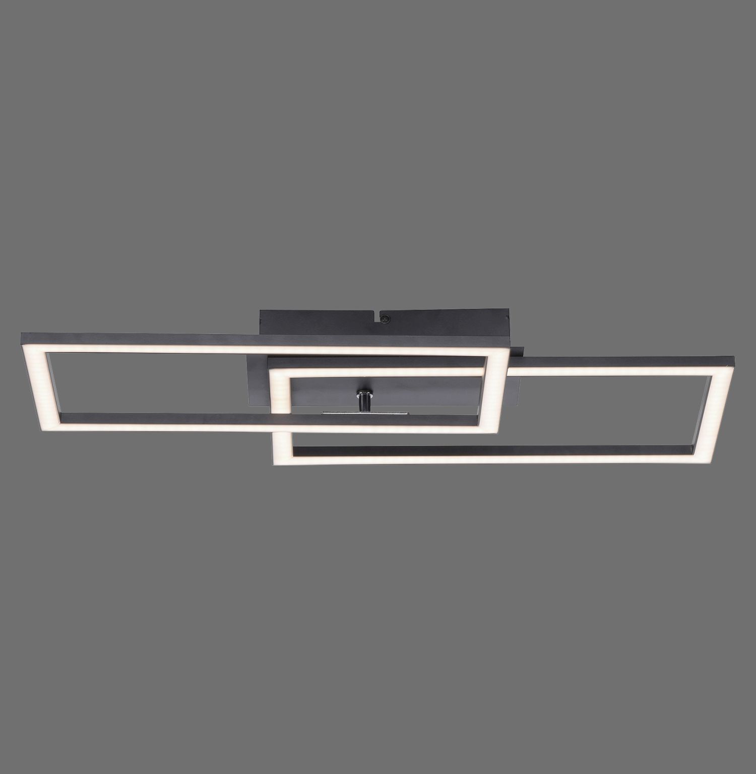 Dimmbare LED Deckenleuchte Schwarz 4200 lm 3000 K 36 W