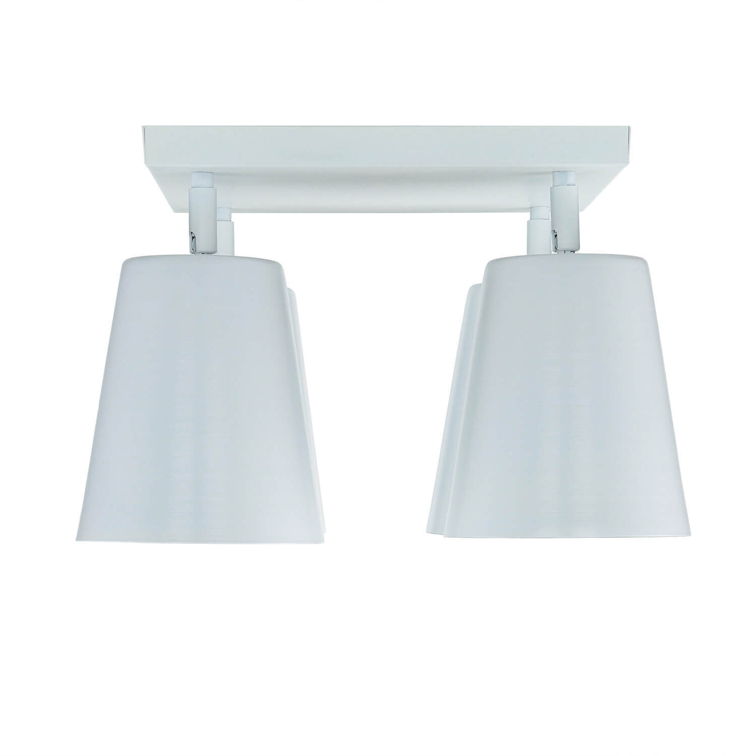 Deckenstrahler Weiß Gold Metall Retro 4-flammig E27 Lampe