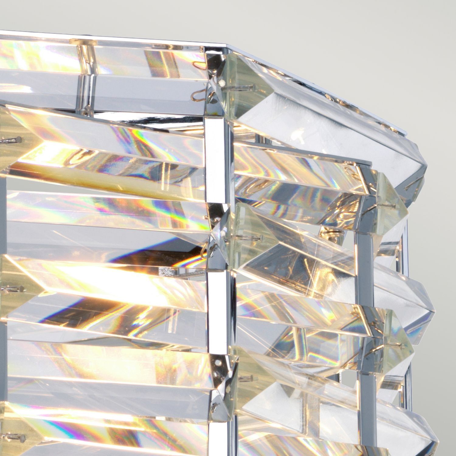 Hängelampe Kristall Ø48cm blendarm verstellbar Modern Beleuchtung, Kristall, Diamant, Edelstein, Schmuck