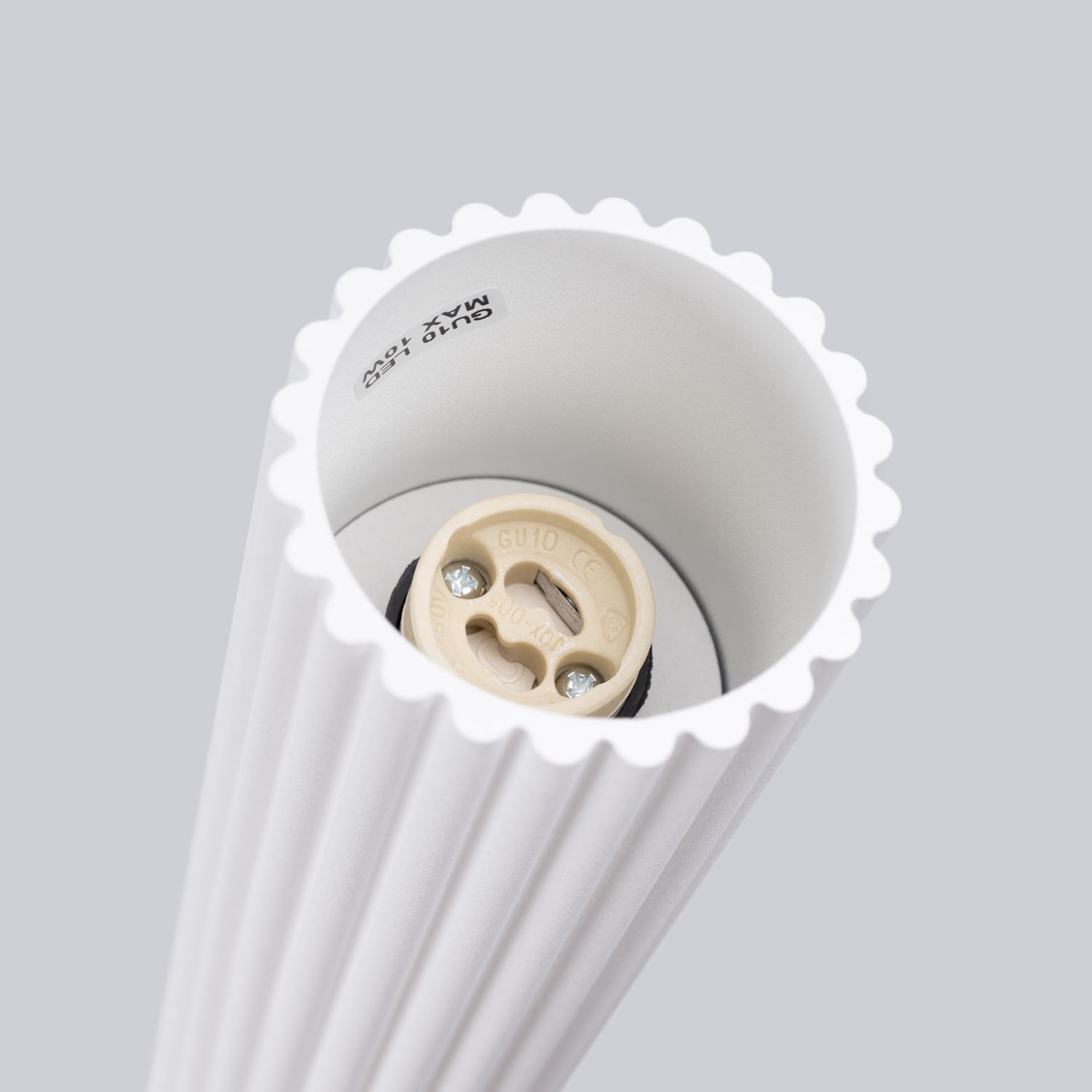 Spot Lampe Decke Weiß GU10 Ø 6,5 cm H: 40 cm Aluminium