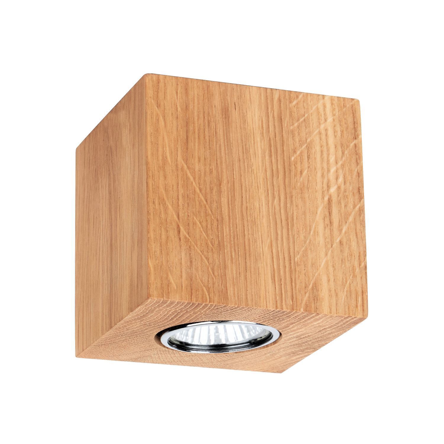 Deckenspot Holz mit LED GU10 klein wohnlich