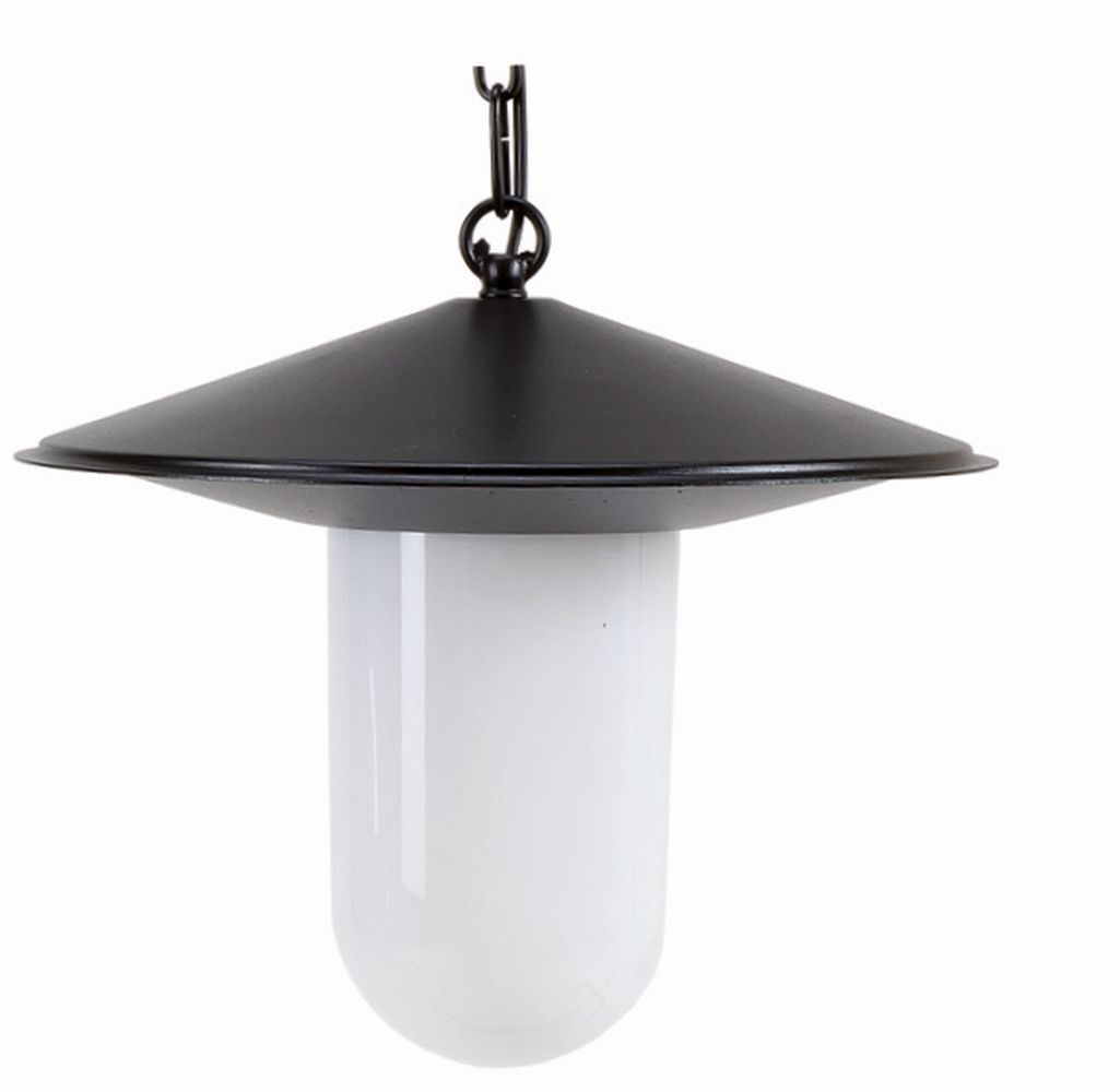 Außenlampe Rustikal Schwarz Ø30cm Aluminium elegant E27