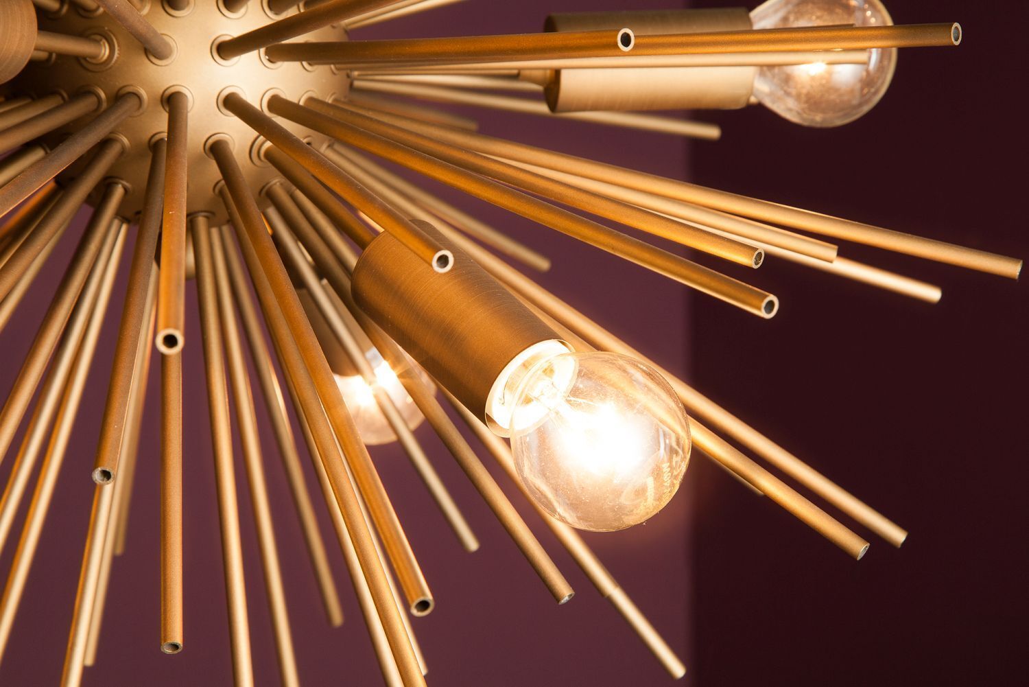 Dekorative Pendelleuchte in Gold kunstvoll ISADIA Beleuchtung, Leuchter, Lampe, Licht