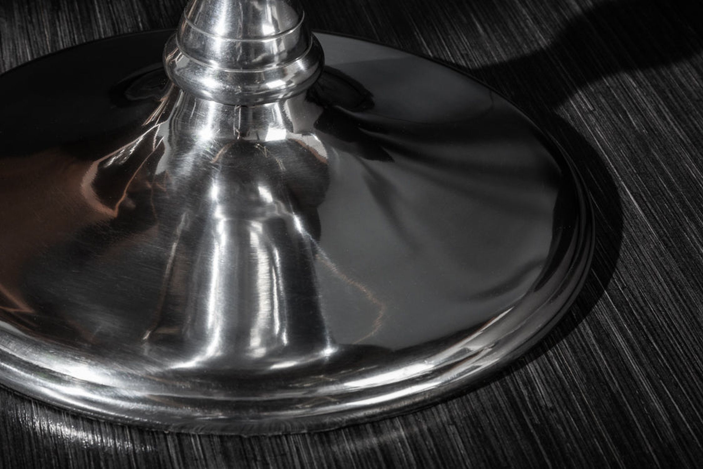 Beistelltisch Mango Holz Aluminium in Natur Chrom 51x51 cm