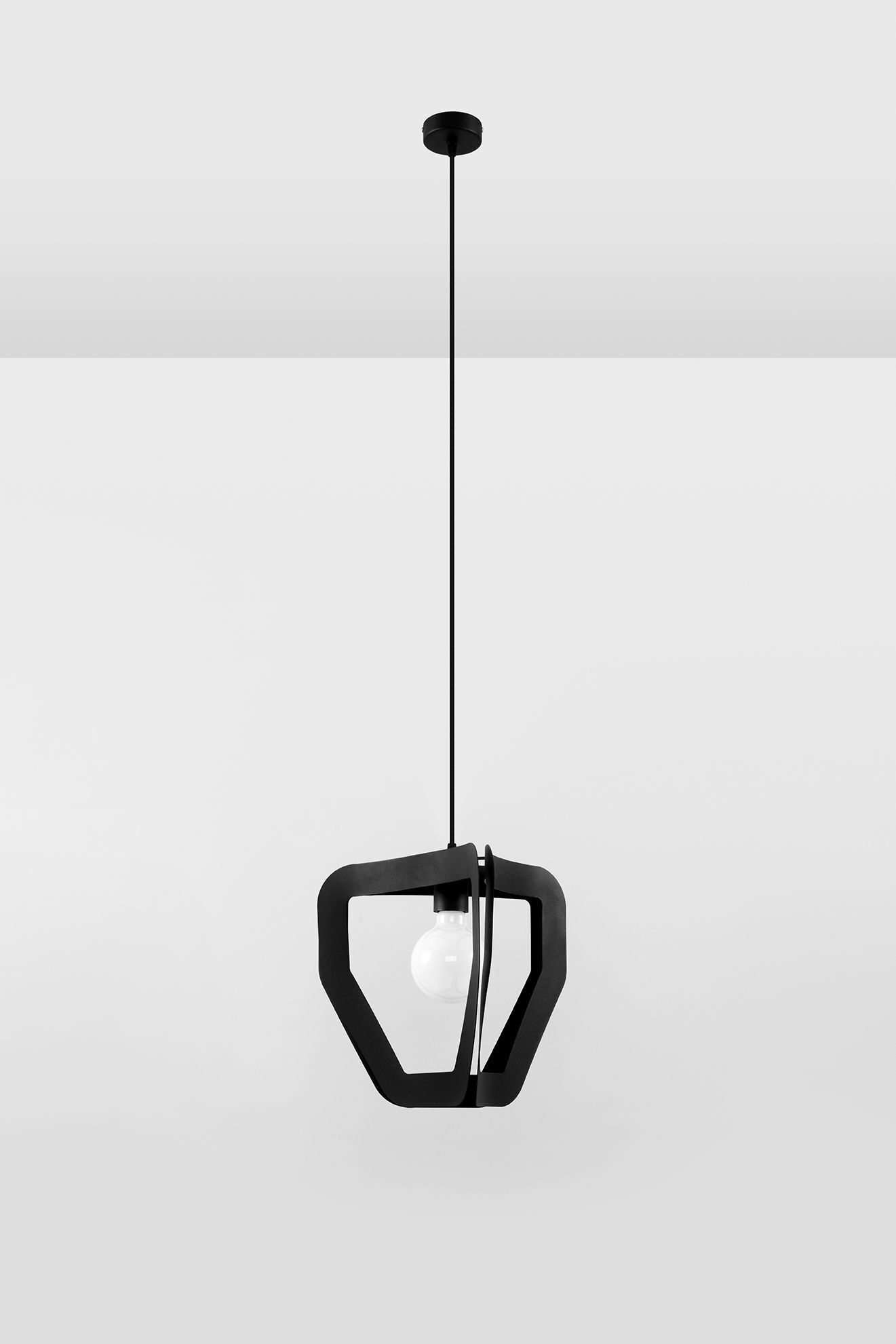 Moderne Hängelampe Metall Schwarz verstellbar E27