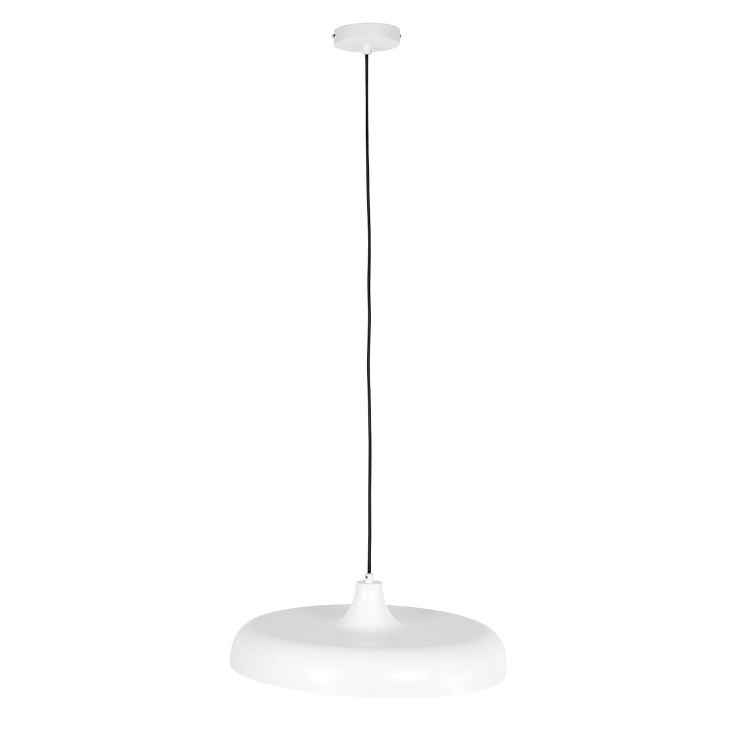 Weiße Hängelampe Metall Ø50 cm rund E27 Modernes Design
