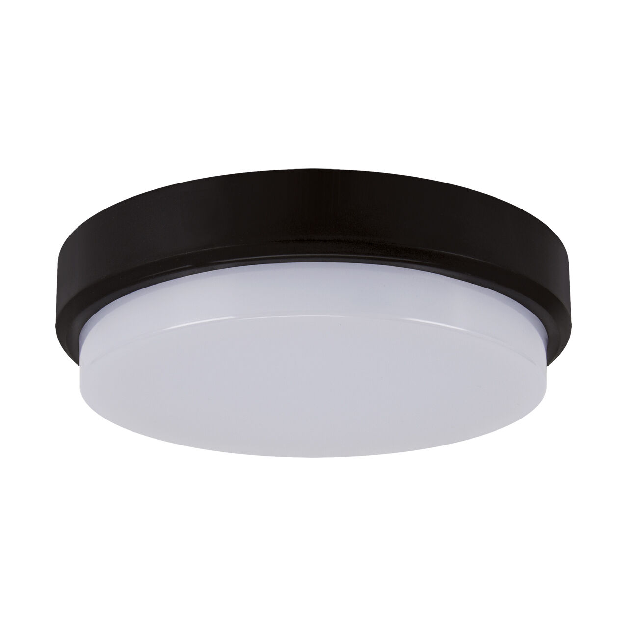 LED Deckenleuchte außen D: 21 cm IP65 Schwarz Weiß 4100 K