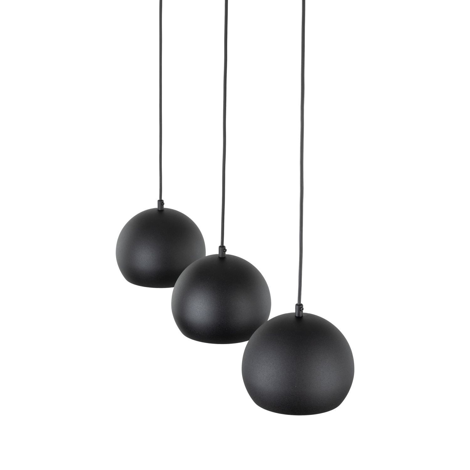 Pendelleuchte Schwarz 3-flammig E27 L: 81 cm höhenverstellbar