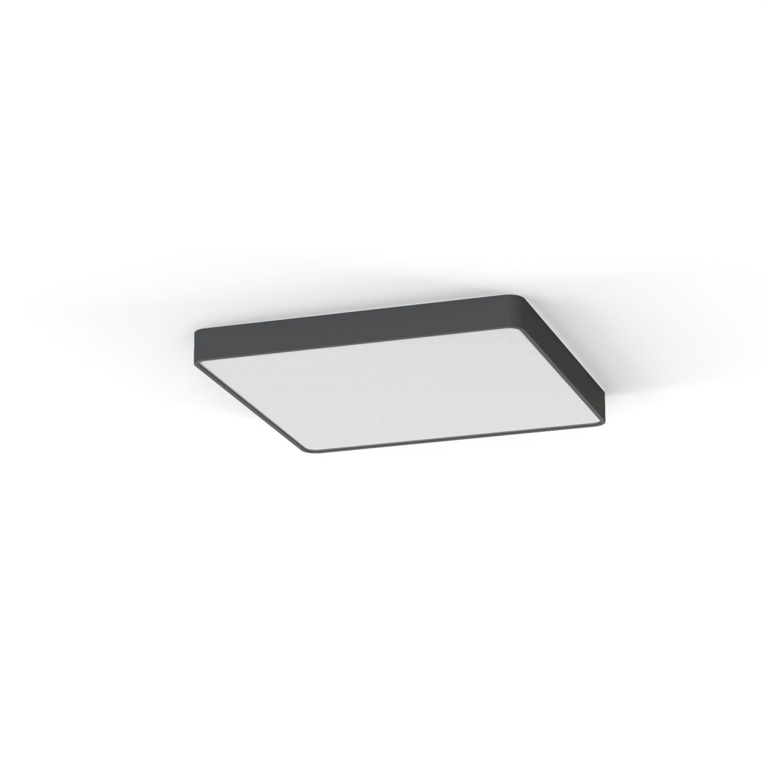 Deckenlampe 3000 K 1700 lm Grau B: 63 cm eckig mit 5x T8 LED
